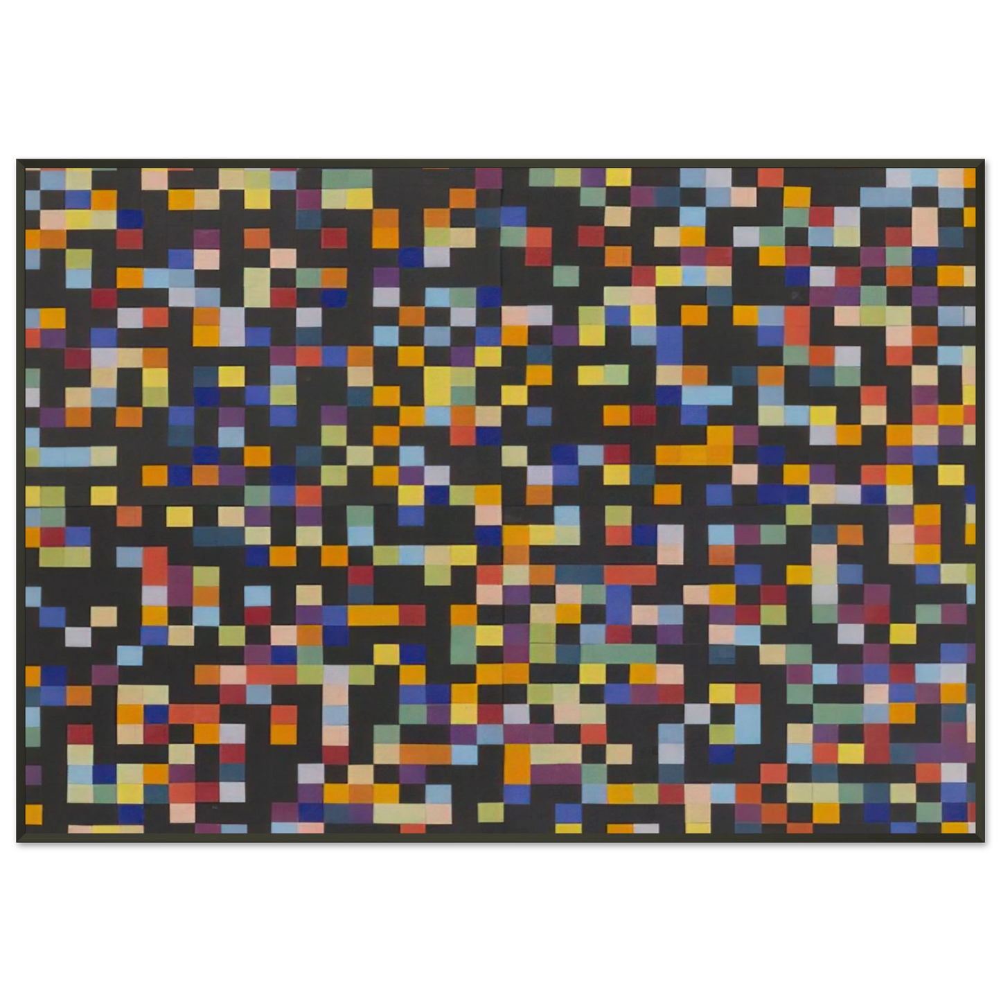 Ellsworth Kelly Spectrum Colors Arranged by Chance VI Framed Art Print - Aluminum Frame - 21x29.7 cm / 8x12"