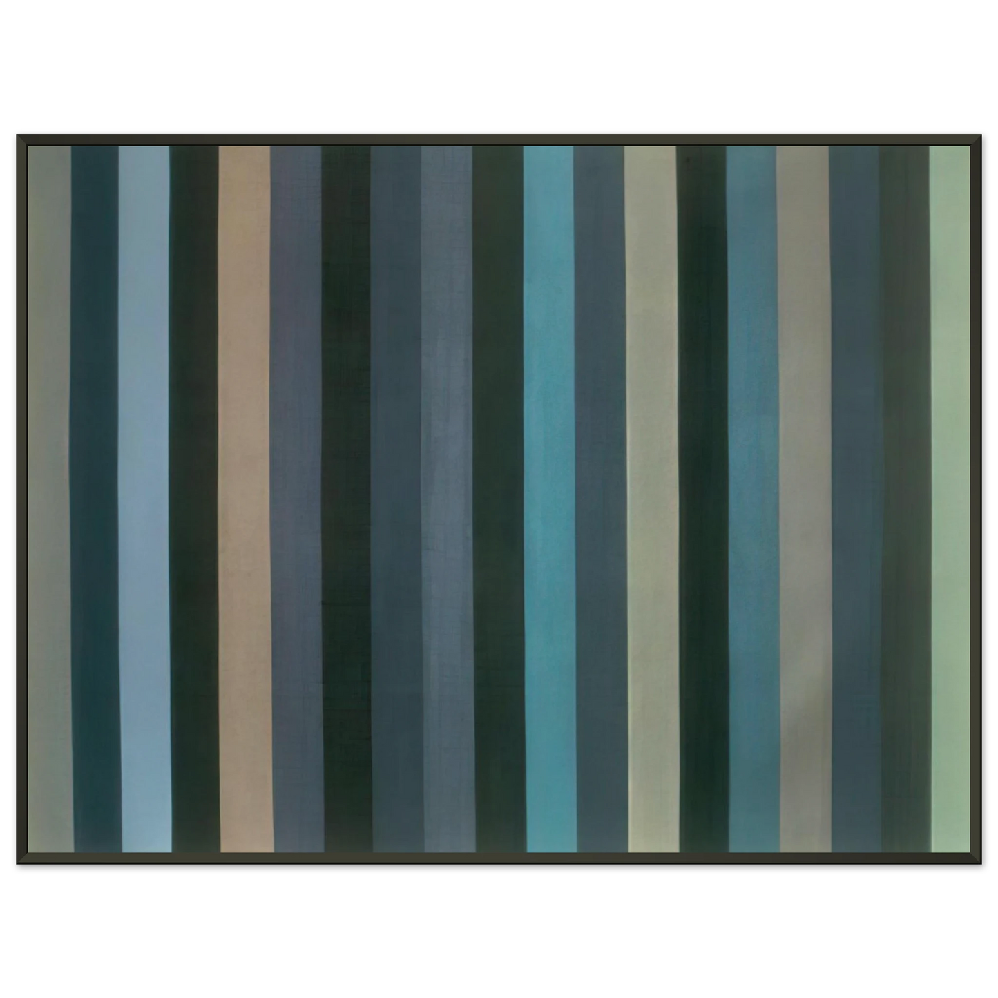 Gene Davis  Moroccan Midnight  1984 Framed Art Print  - Aluminum Frame - 60x80 cm / 24x32 inches