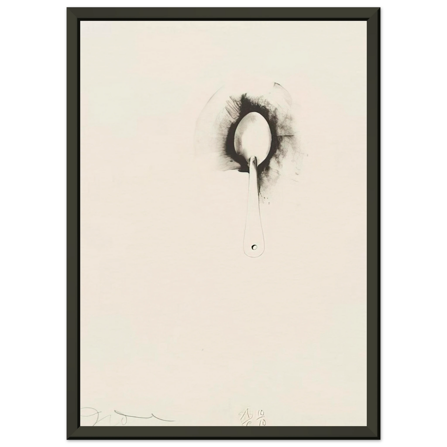 Jim Dine UNTITLED FROM TEN WINTER TOOLS 1973 6 Framed Art Print - Aluminum Frame - 70x100 cm / 28x40 inches