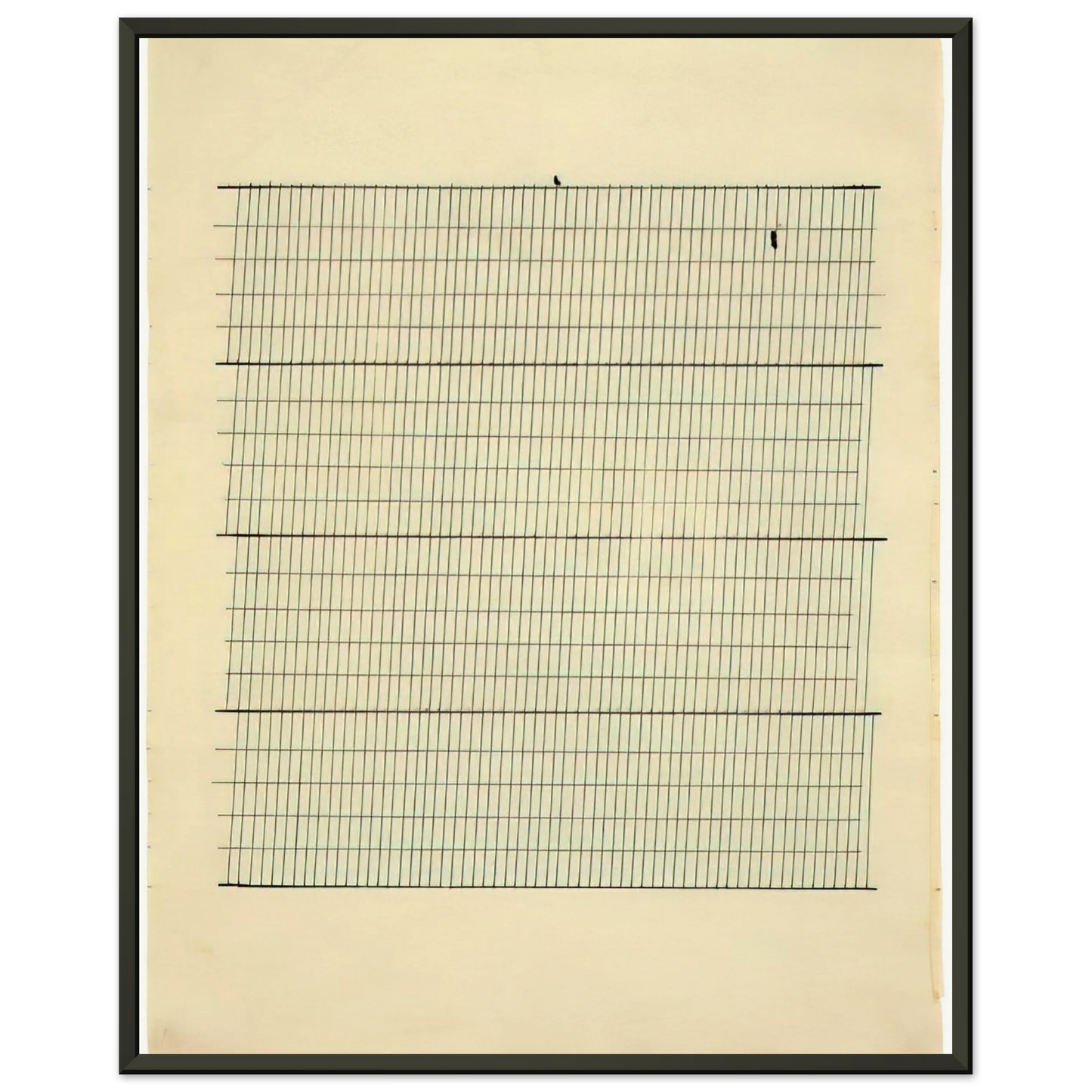 Agnes Martin Aspiration Framed Art Print - Aluminum Frame - 60x80 cm / 24x32 inches