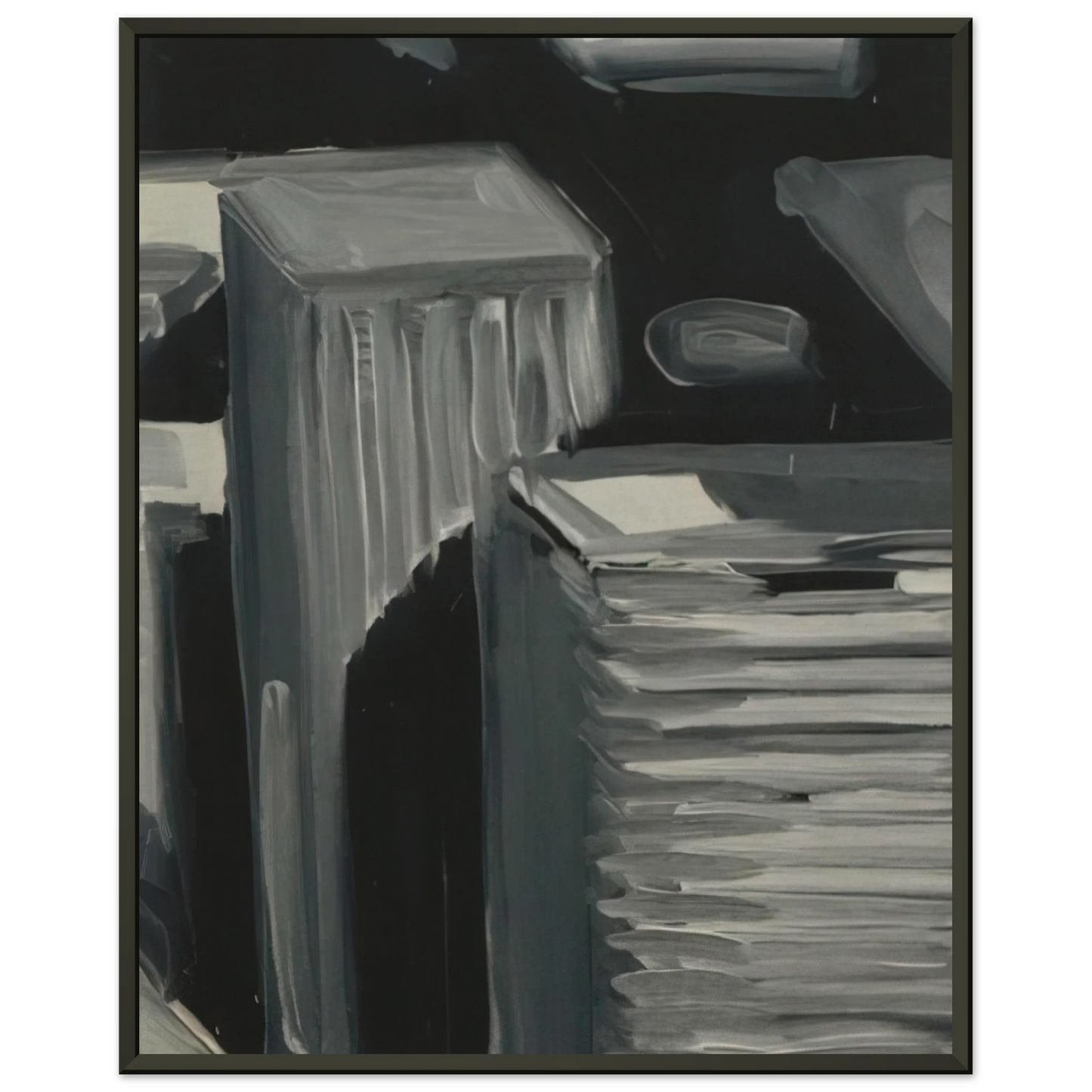 Gerhard Richter TOWNSCAPE 1968 5 Framed Art Print - Aluminum Frame - 70x100 cm / 28x40 inches