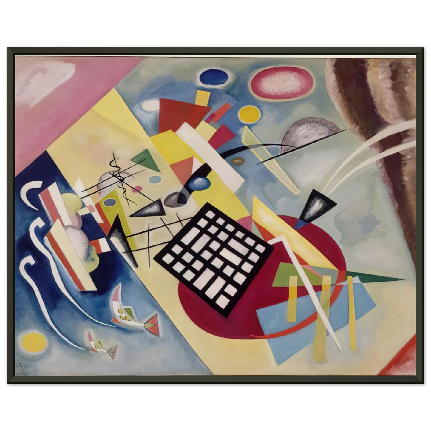 Wassily Kandinsky  BLACK FRAME 1922 Framed Art Print  - Aluminum Frame - 70x100 cm / 28x40 inches