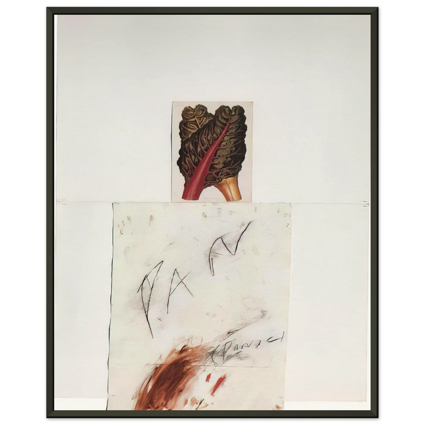 Cy Twombly Pan Framed Art Print - Aluminum Frame - 60x80 cm / 24x32 inches