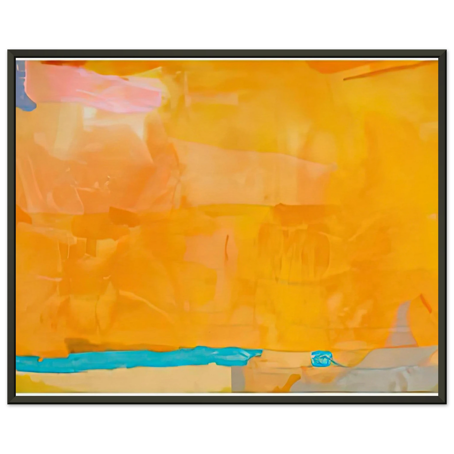 Helen Frankenthaler  Royal Fireworks 1975 Framed Art Print  - Aluminum Frame - 70x100 cm / 28x40 inches