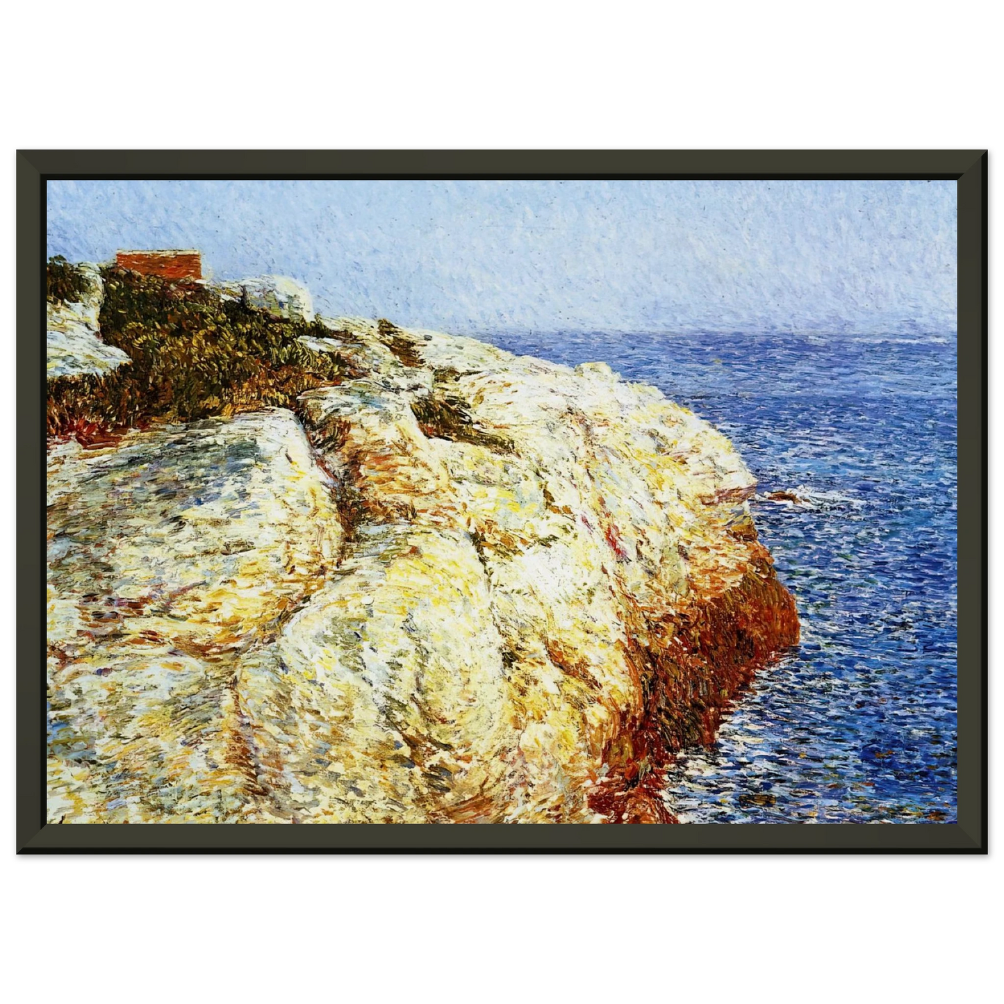 Childe Hassam Northeast Headlands Appledore Framed Art Print - Aluminum Frame - 40x50 cm / 16x20 inches