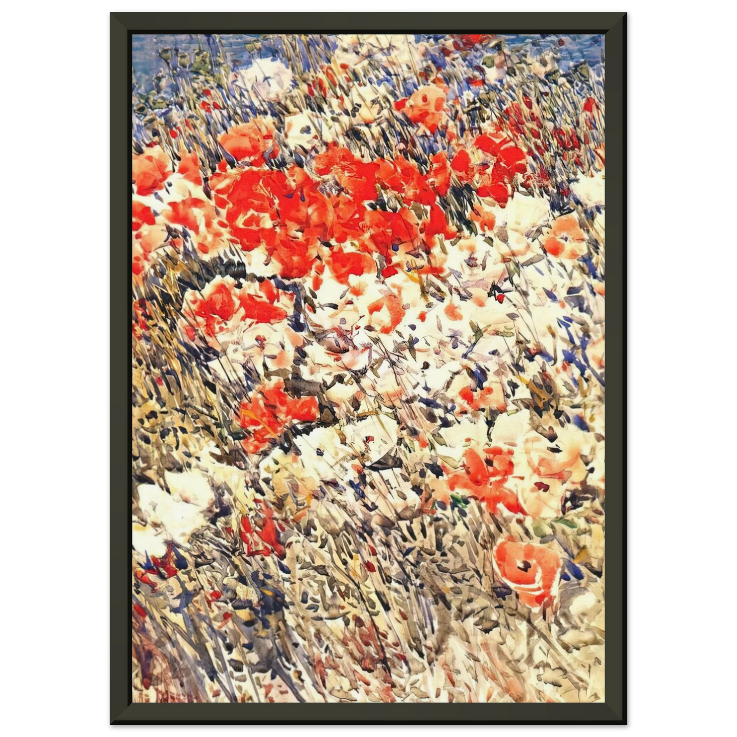 Childe Hassam The island garden Framed Art Print - Aluminum Frame - 60x80 cm / 24x32 inches