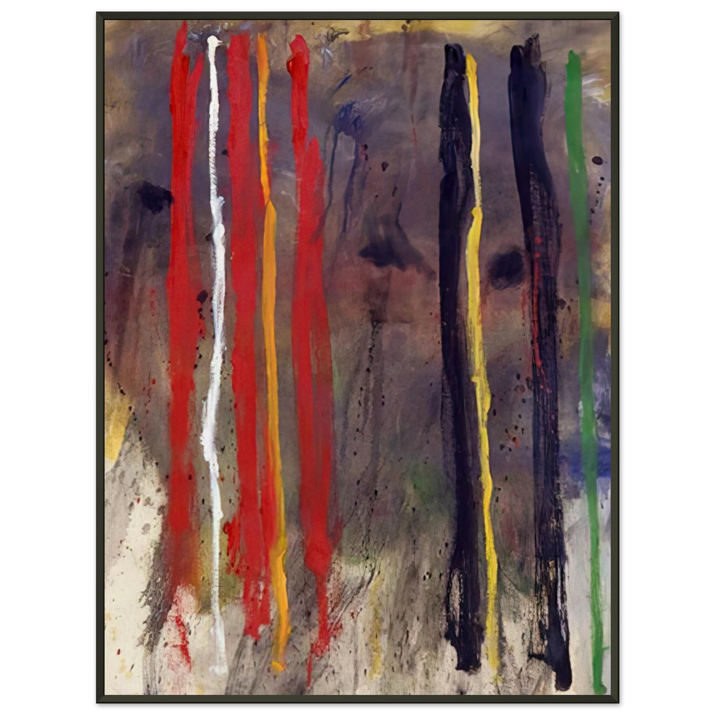 Gene Davis Stripes 1957 Framed Art Print - Aluminum Frame - 60x80 cm / 24x32 inches