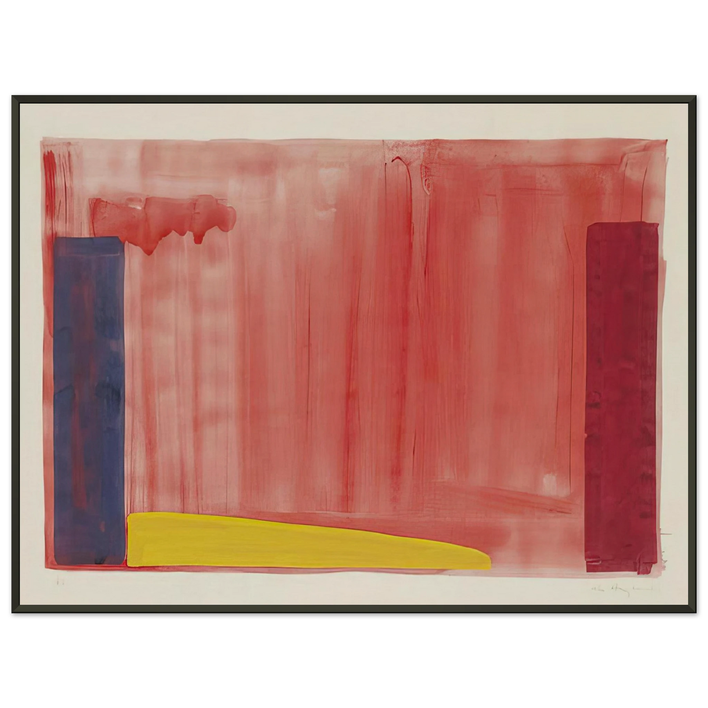 John Hoyland Untitled Color Field Painting Framed Art Print - Aluminum Frame - 70x100 cm / 28x40 inches