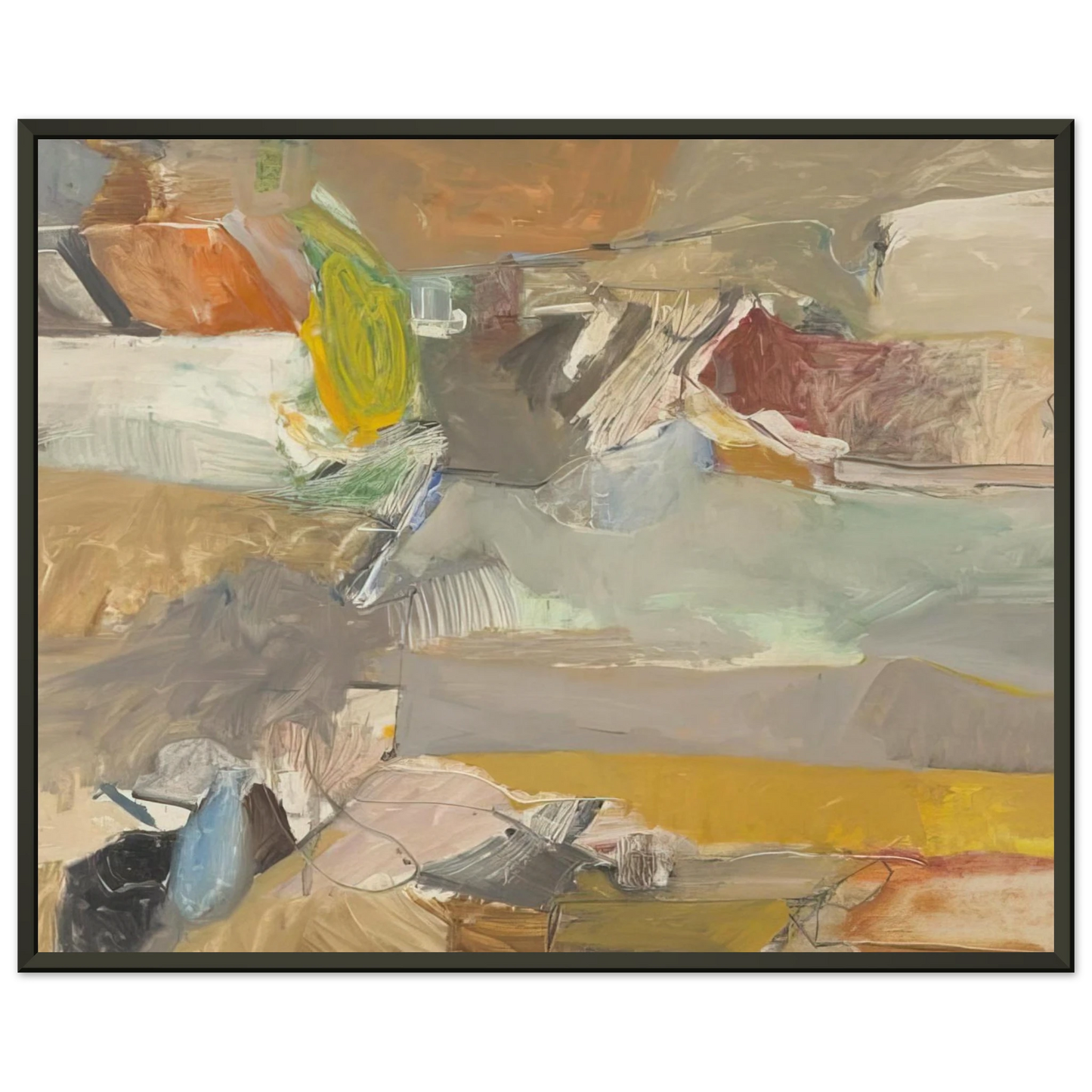 Richard Diebenkorn Berkeley 46 Framed Art Print - Aluminum Frame - 40x50 cm / 16x20 inches