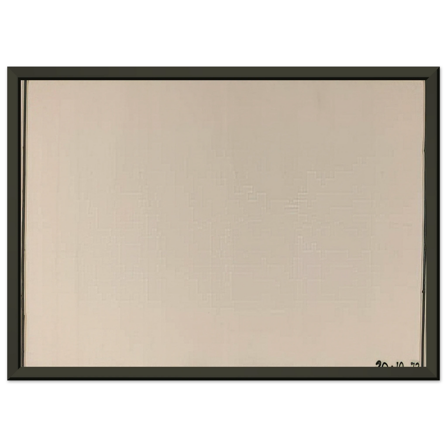 Bob Law Mr Paranoia VII 201072 No 106 1972 Framed Art Print - Aluminum Frame - 40x50 cm / 16x20 inches