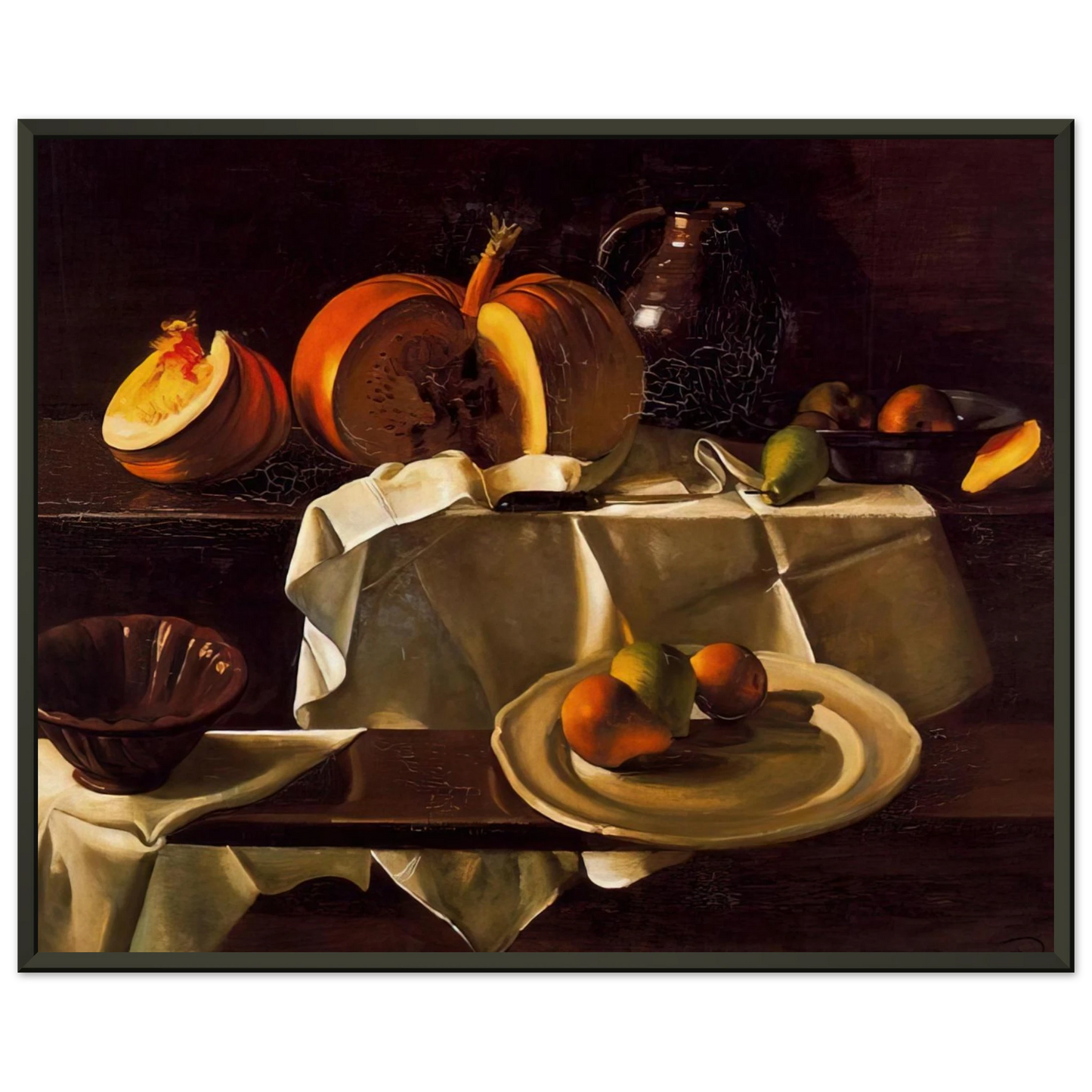 Andre Derain THE STILL LIFE WITH PUMPKIN 1939 Framed Art Print - Aluminum Frame - 60x80 cm / 24x32 inches