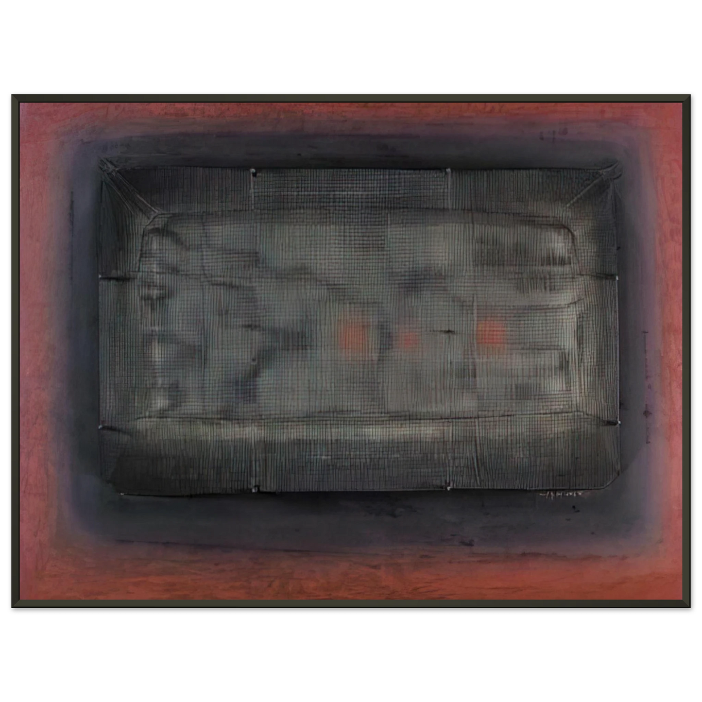 Manuel Rivera Espejismo Art Informel Framed Art Print - Aluminum Frame - 70x100 cm / 28x40 inches