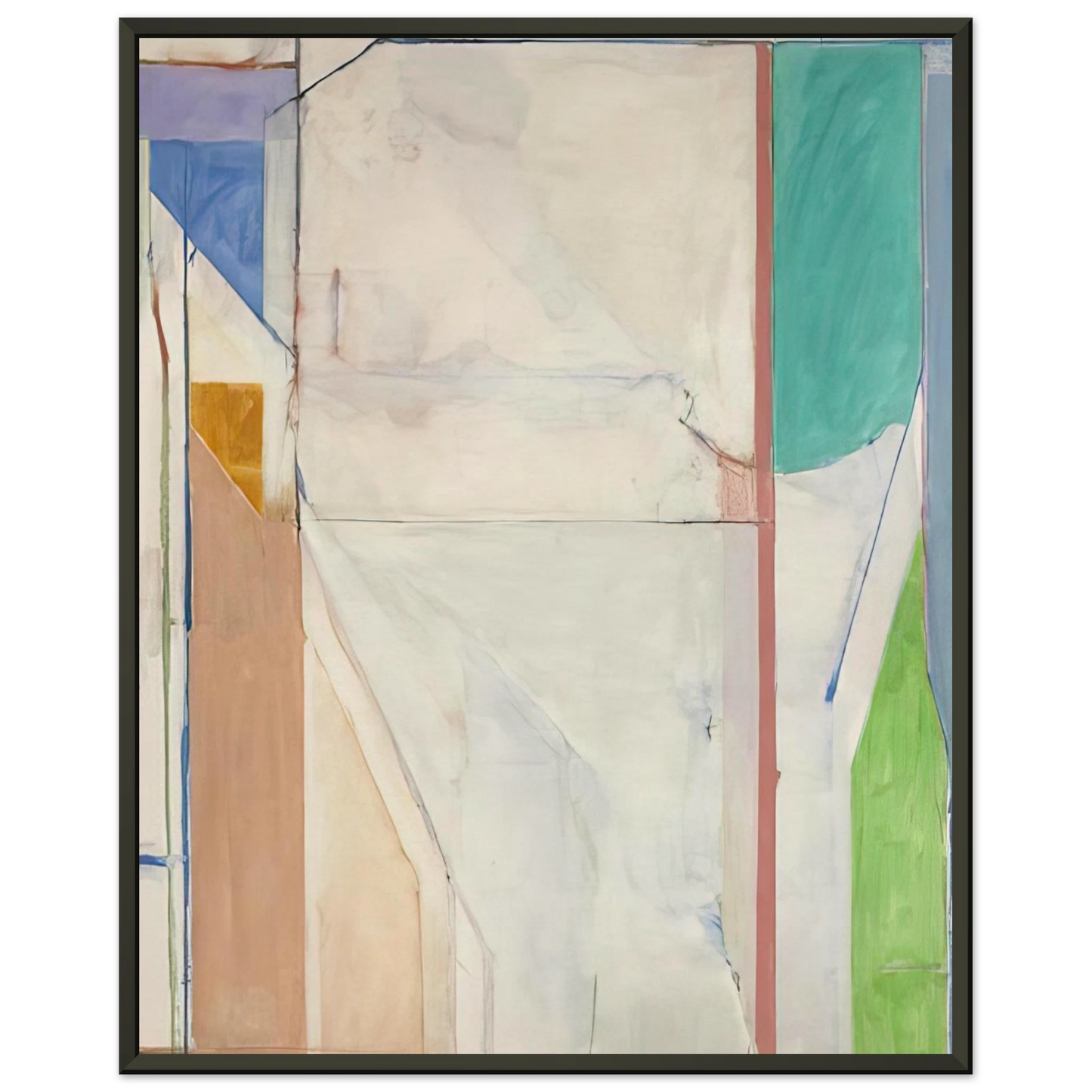 Richard Diebenkorn Ocean Park 43 Framed Art Print - Aluminum Frame - 60x80 cm / 24x32 inches
