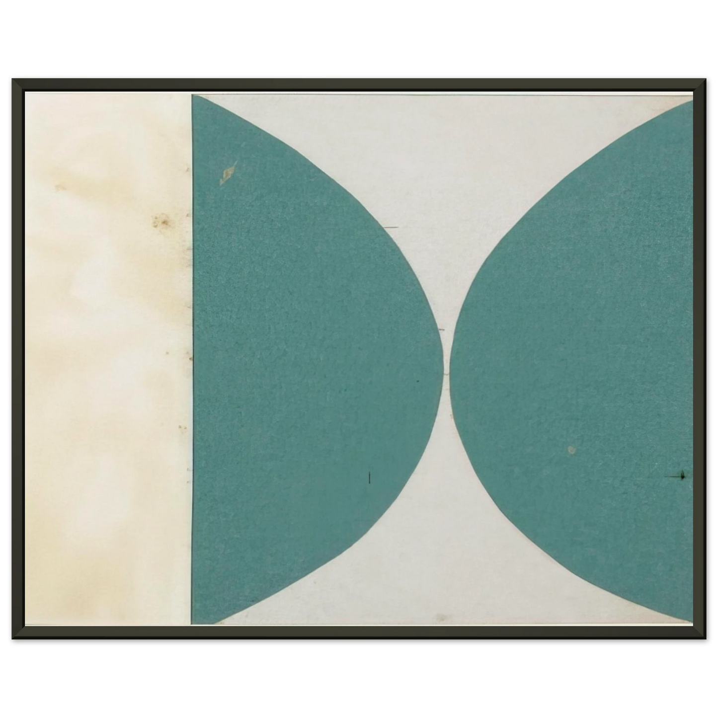 Ellsworth Kelly Green Curves from the series Line Form Color Framed Art Print - Aluminum Frame - 40x50 cm / 16x20 inches