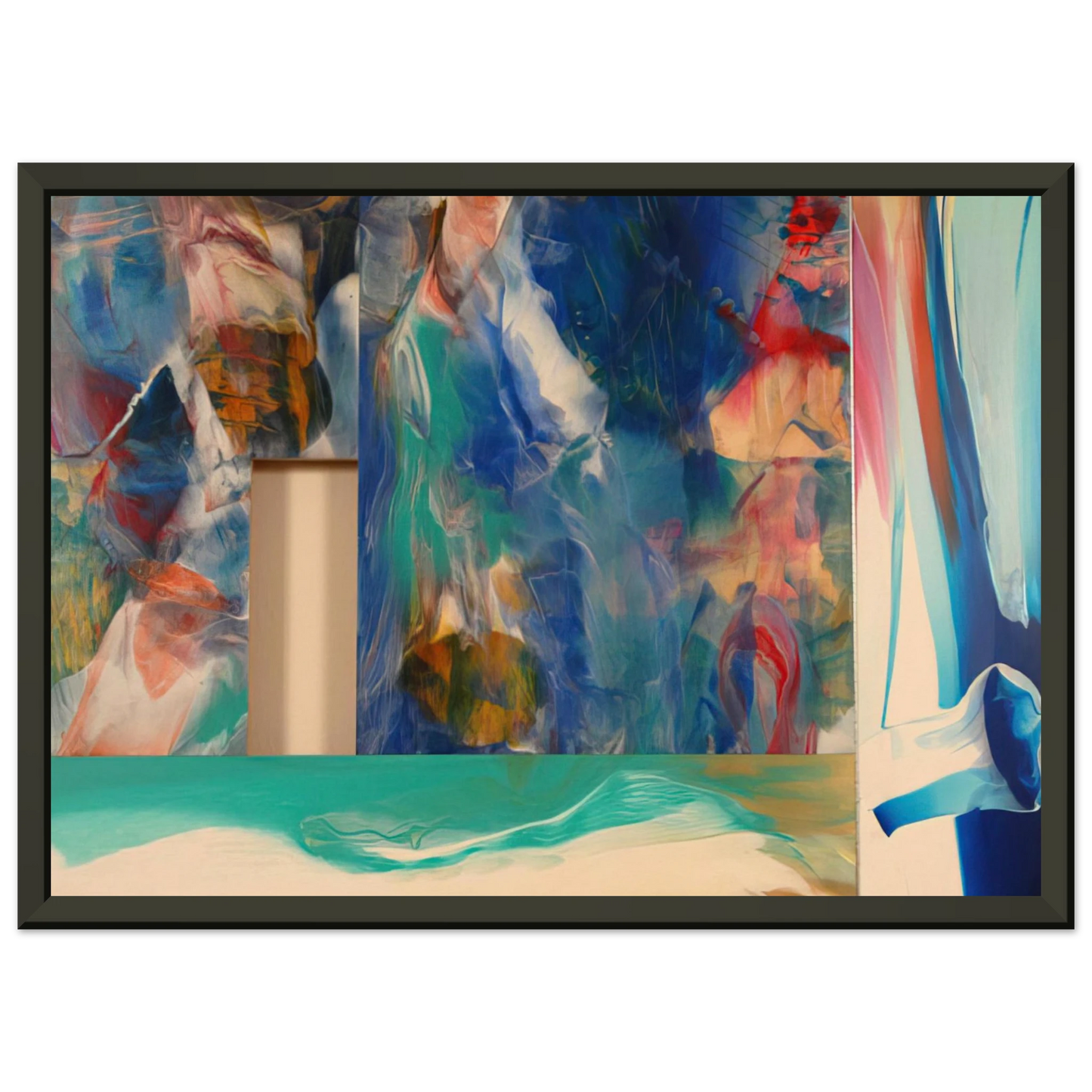 Sam Gilliam Icon Framed Art Print - Aluminum Frame - 60x80 cm / 24x32 inches