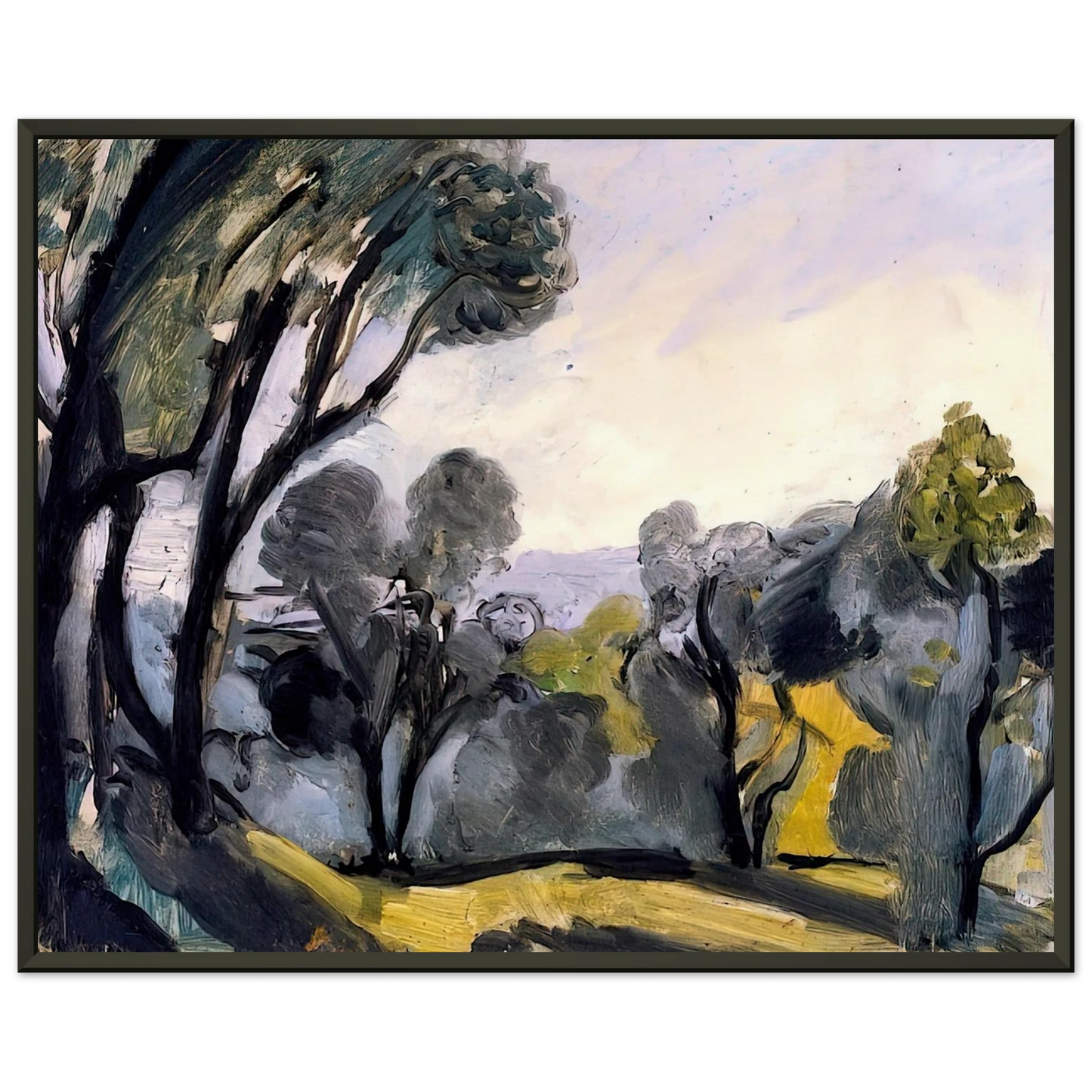 Henri Matisse LANDSCAPE WITH OLIVE TREES 1918 Framed Art Print - Aluminum Frame - 40x50 cm / 16x20 inches