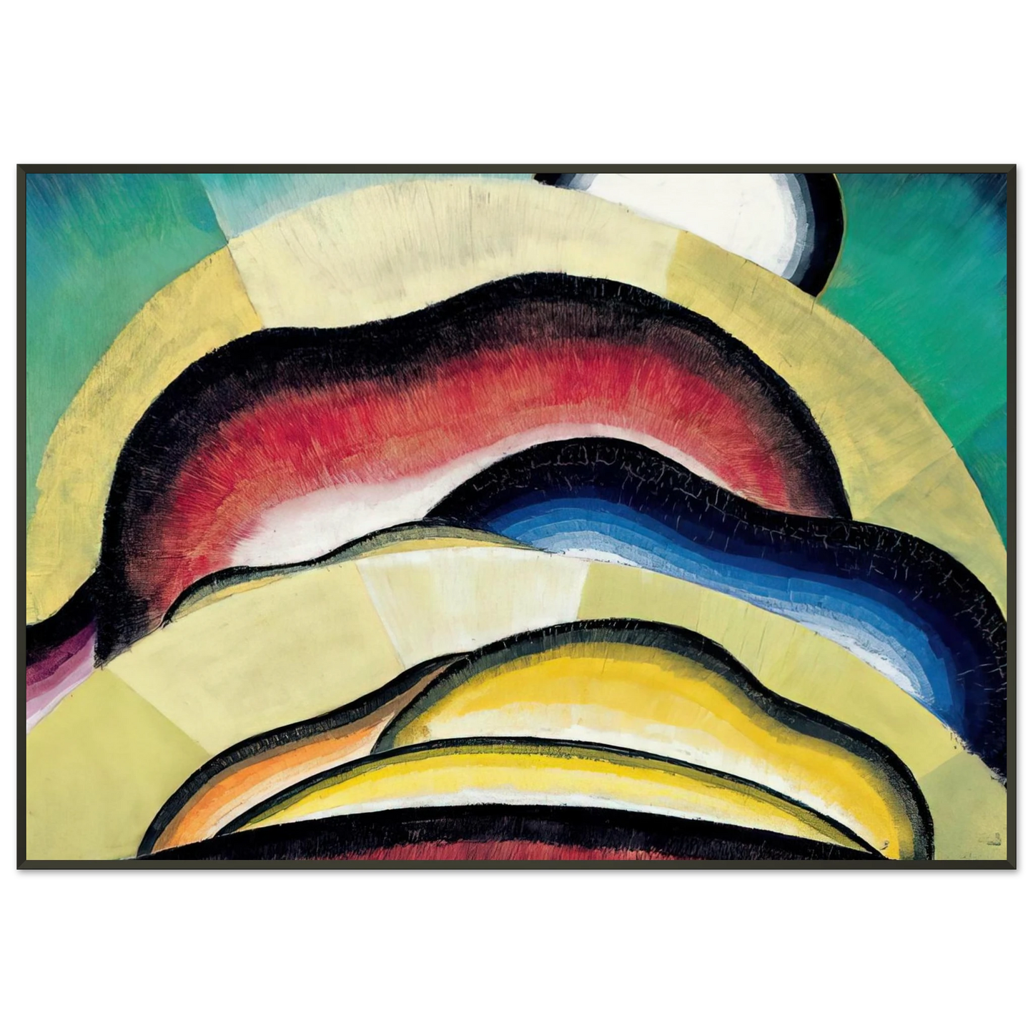 Arthur Dove Sunrise 1924 Framed Art Print - Aluminum Frame - 21x29.7 cm / 8x12"