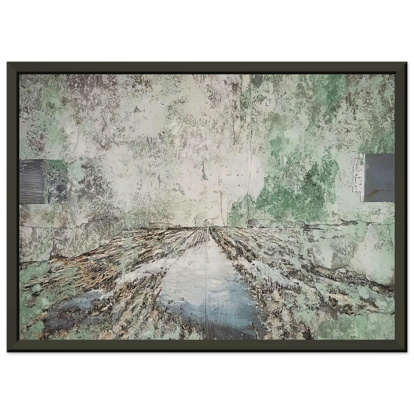Anselm Kiefer THE LAND OF THE TWO RIVERS ZWEISTROMLAND 1995 Framed Art Print - Aluminum Frame - 40x50 cm / 16x20 inches