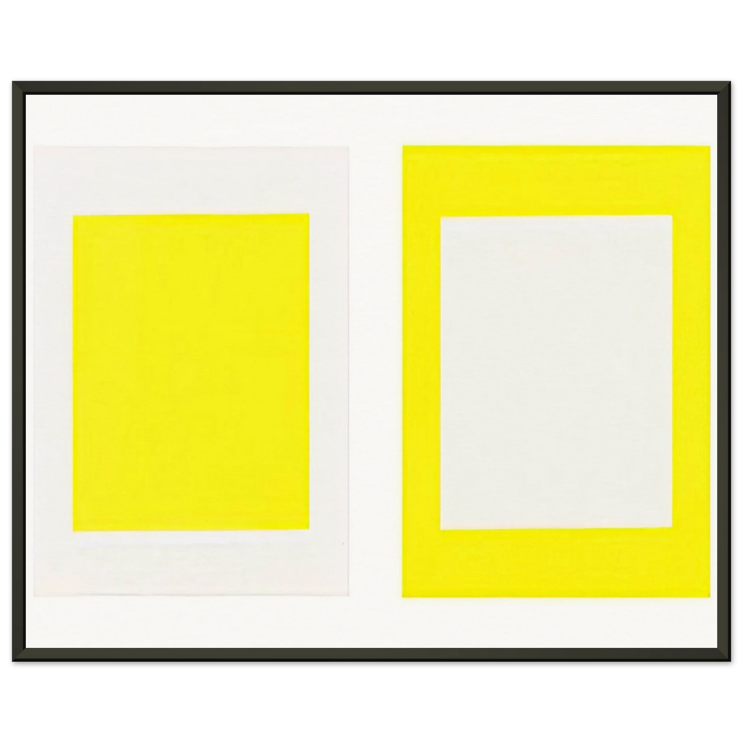 Donald Judd Untitled Cadmium Yellow Light 1990 Framed Art Print - Aluminum Frame - 40x50 cm / 16x20 inches