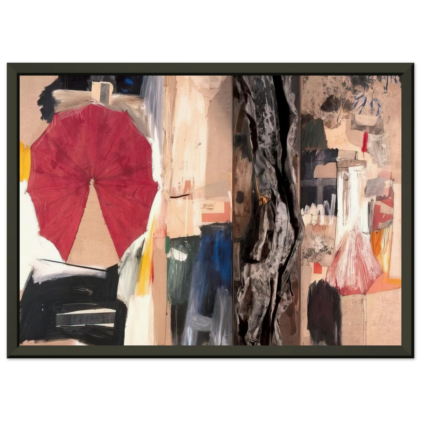 Robert Rauschenberg ALLEGORY 1960 Framed Art Print - Aluminum Frame - 70x100 cm / 28x40 inches