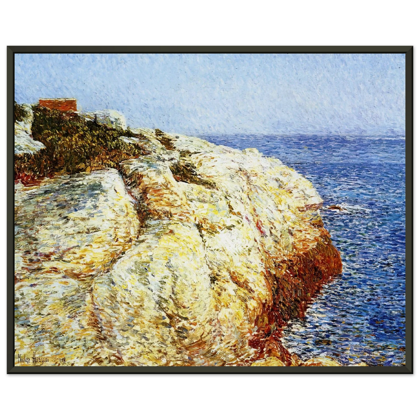 Childe Hassam Northeast Headlands Appledore Framed Art Print - Aluminum Frame - 70x100 cm / 28x40 inches