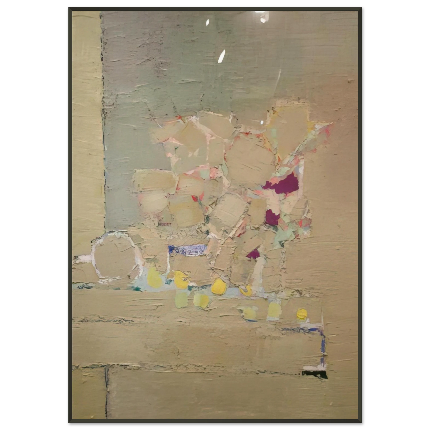 Nicolas de Stael Flowers 1953 Framed Art Print - Aluminum Frame - 21x29.7 cm / 8x12"