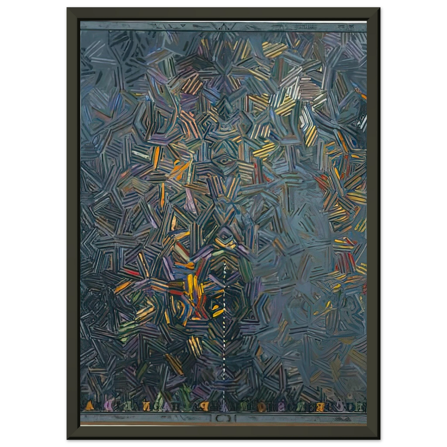 Jasper Johns DANCERS ON A PLANE 1981 Framed Art Print - Aluminum Frame - 40x50 cm / 16x20 inches
