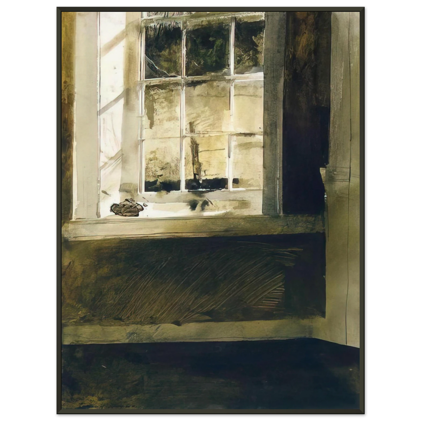 Andrew Wyeth GROUNDHOG DAY 4 Framed Art Print - Aluminum Frame - 70x100 cm / 28x40 inches