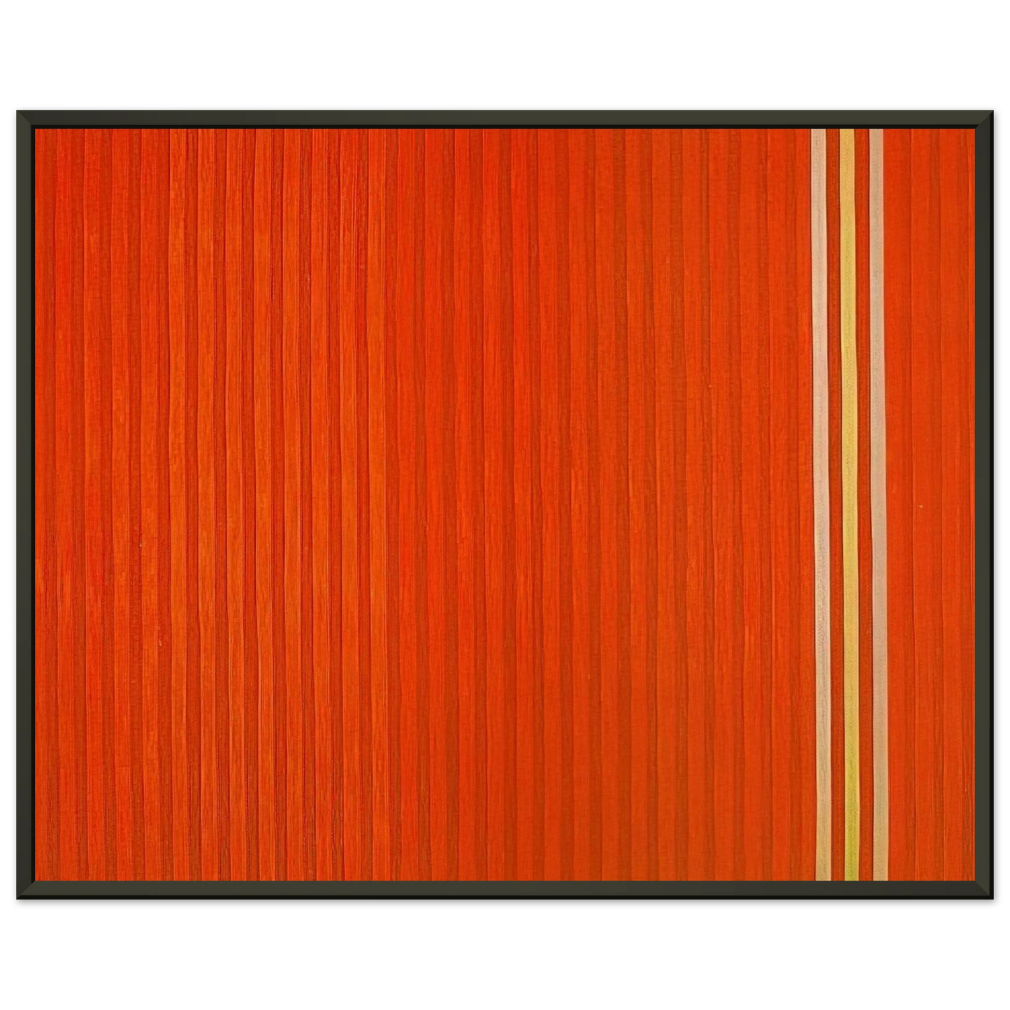 Gene Davis Red Devil 1959 Framed Art Print - Aluminum Frame - 60x80 cm / 24x32 inches