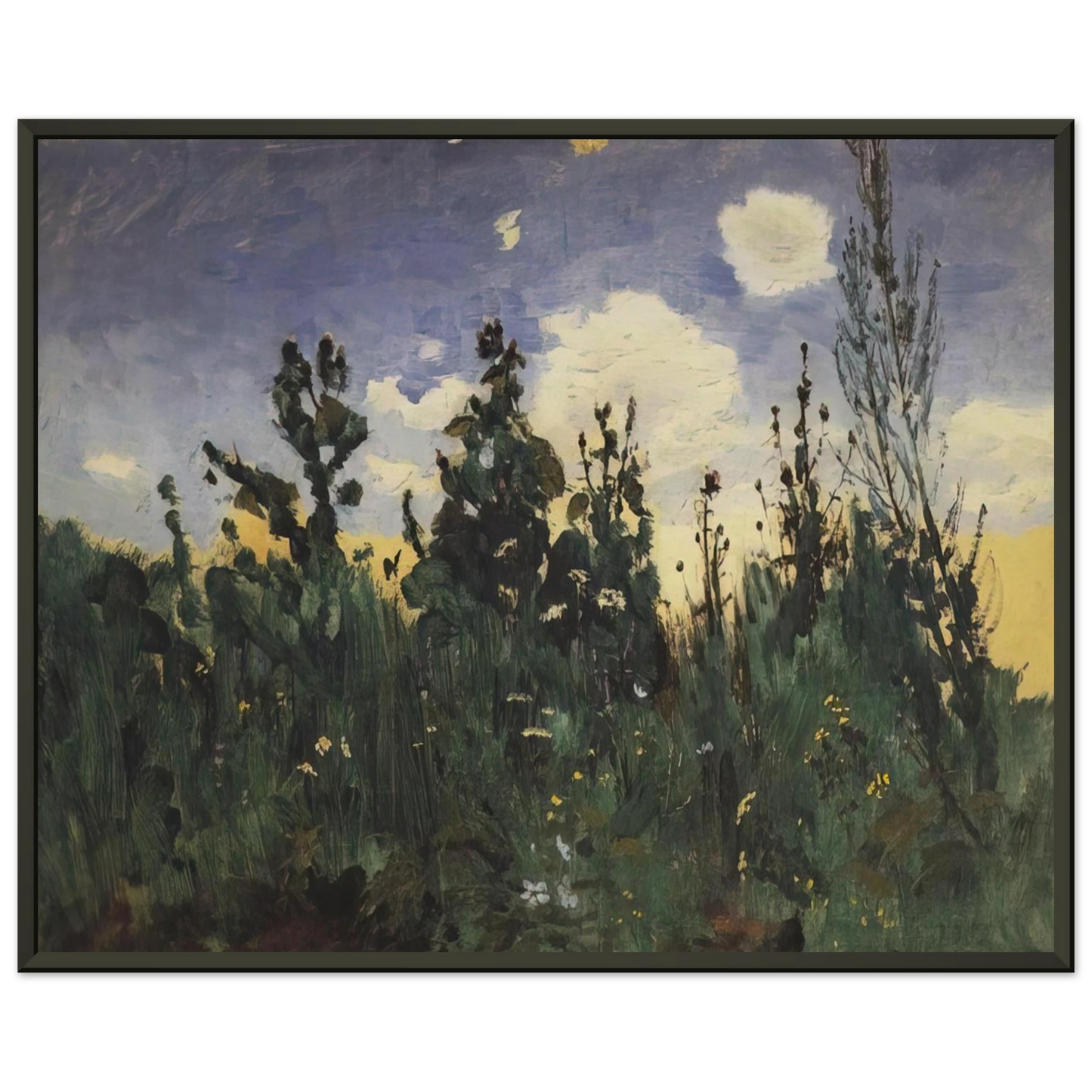 Arkhyp Kuindzhi Wild grass Framed Art Print - Aluminum Frame - 40x50 cm / 16x20 inches