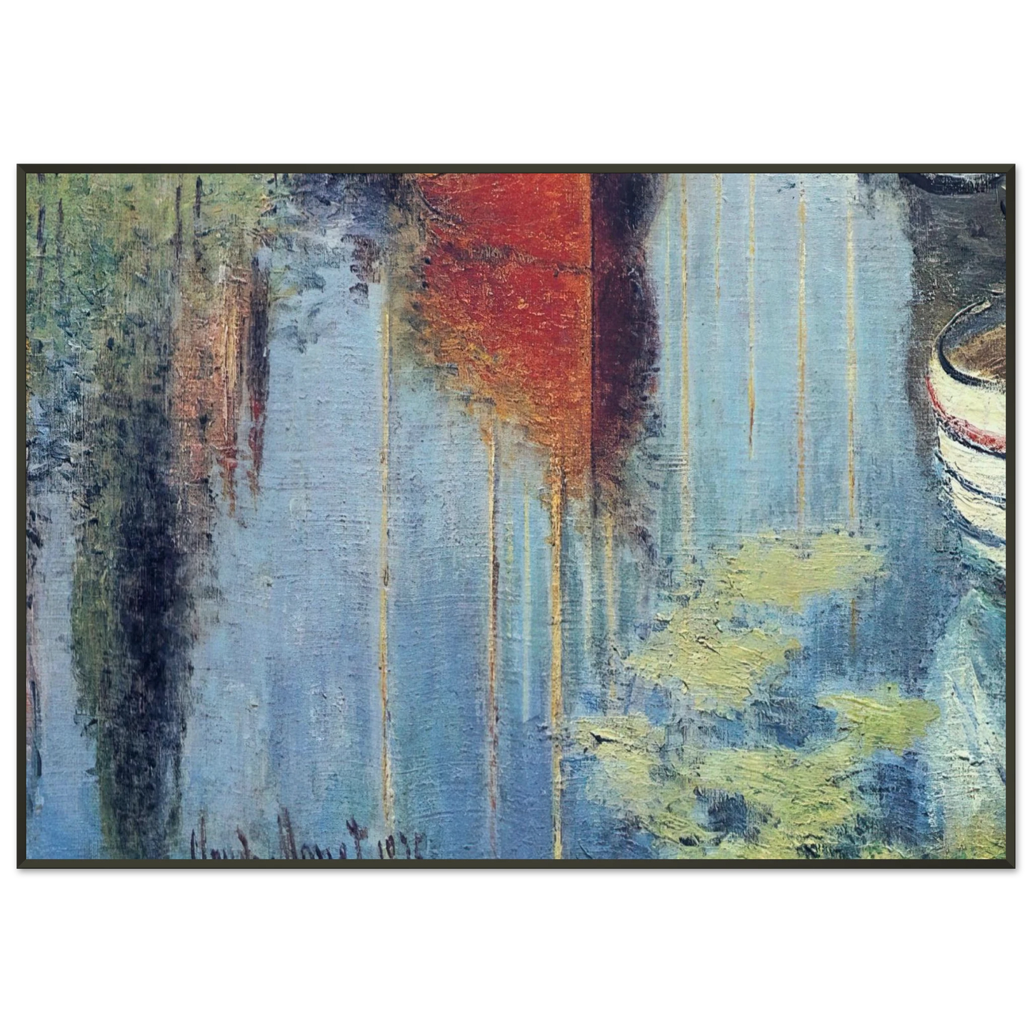 claude monet Yachts At Argenteuil Framed Art Print - Aluminum Frame - 21x29.7 cm / 8x12"