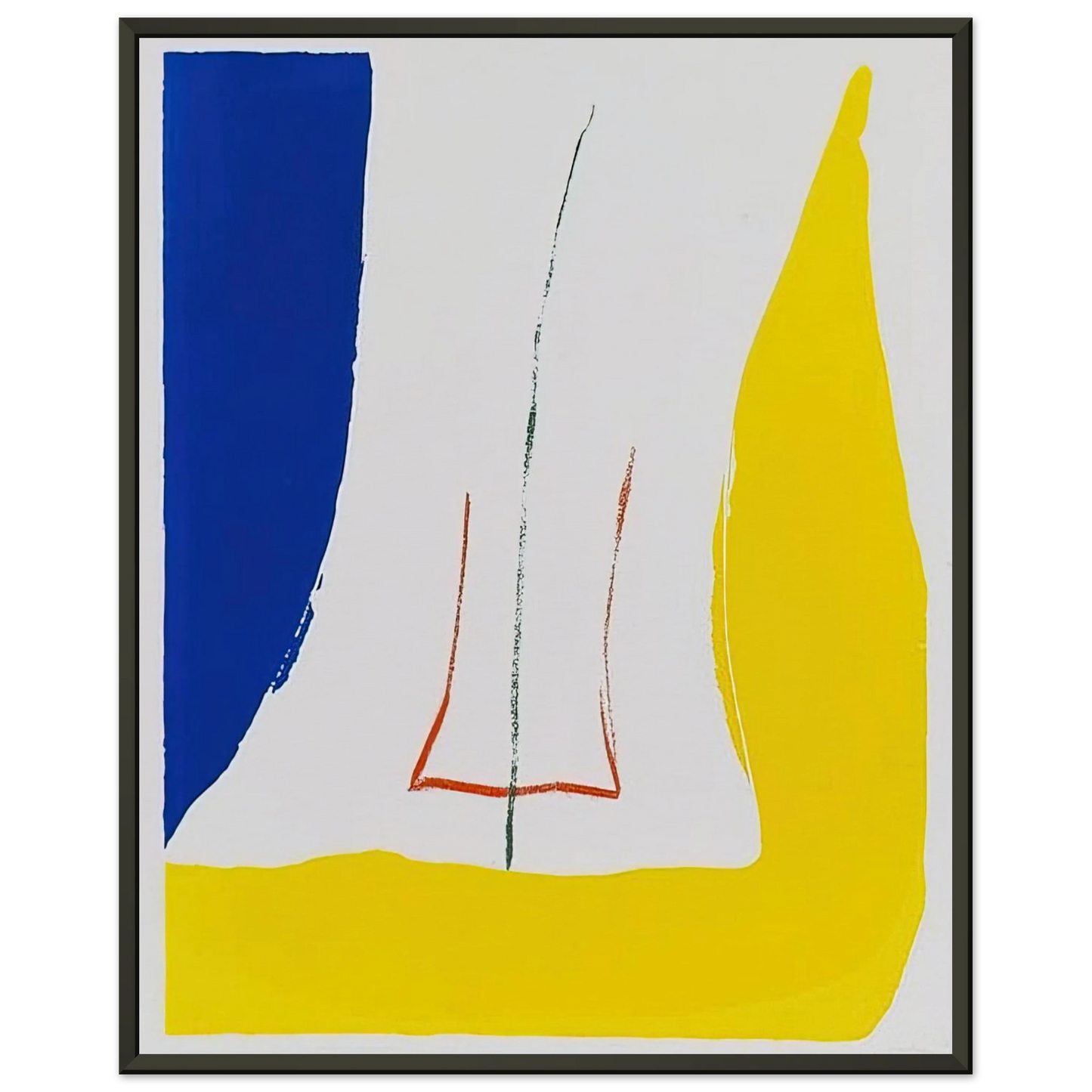 Helen Frankenthaler Sun Corner 1968 Framed Art Print - Aluminum Frame - 70x100 cm / 28x40 inches