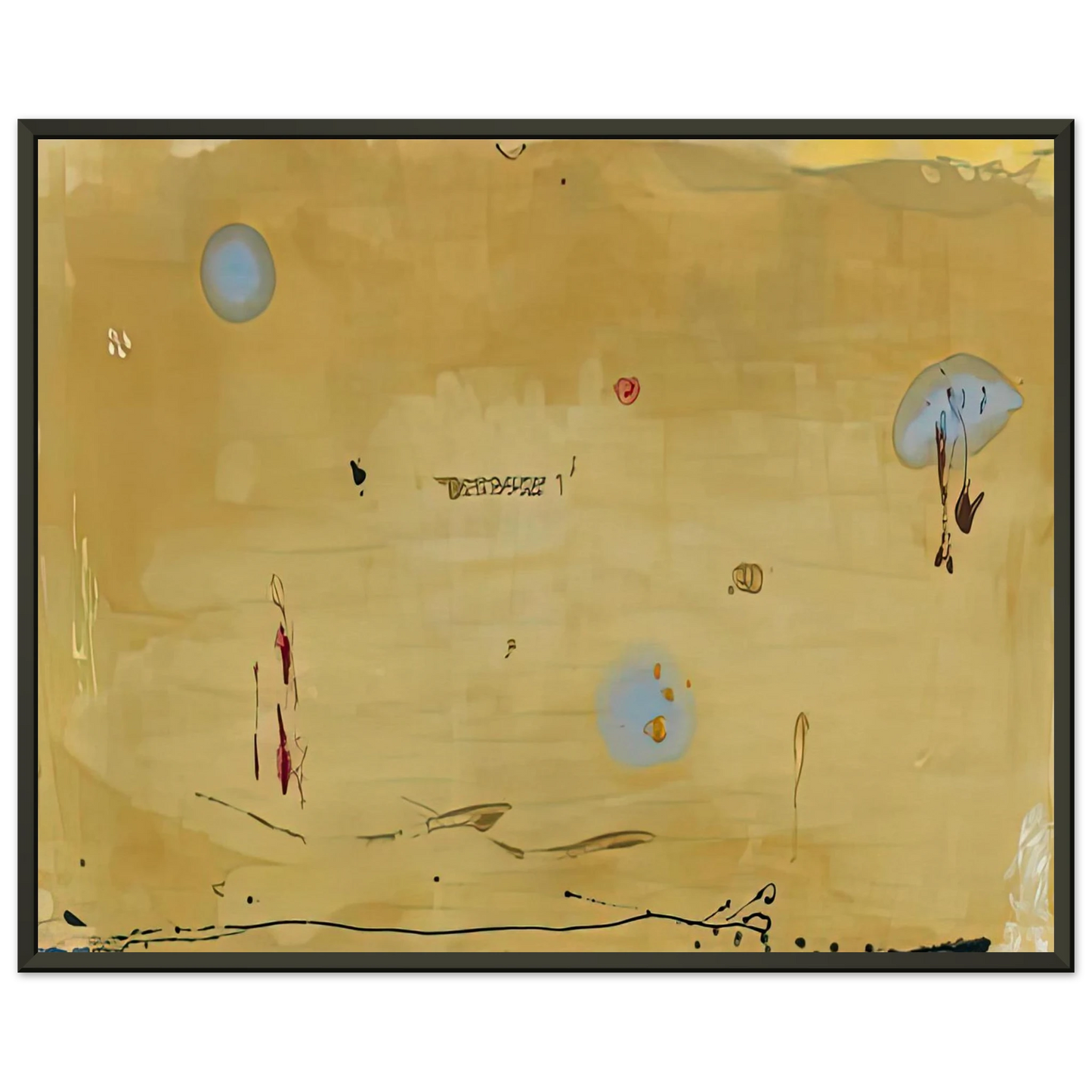 Helen Frankenthaler Brother Angel 1983 Framed Art Print - Aluminum Frame - 40x50 cm / 16x20 inches