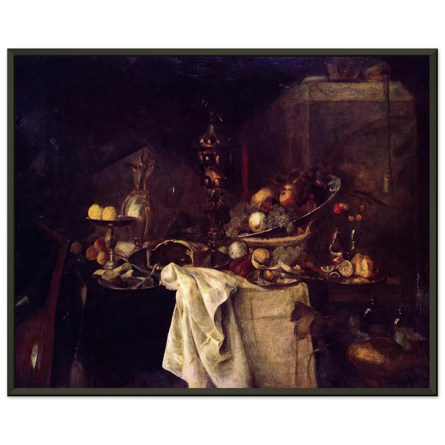 Henri Matisse LA DESERTE AFTER JAN DAVIDSZ DE HEEM 1893 Framed Art Print - Aluminum Frame - 40x50 cm / 16x20 inches