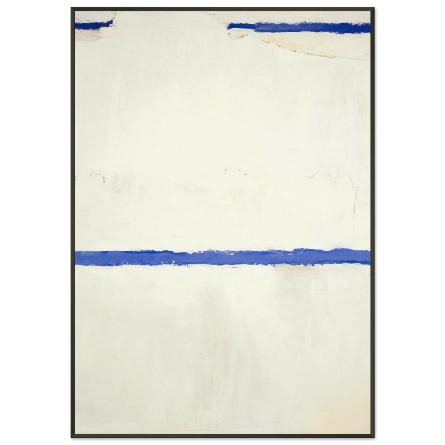 Theodoros Stamos White SunMound 1963 Framed Art Print - Aluminum Frame - 21x29.7 cm / 8x12"