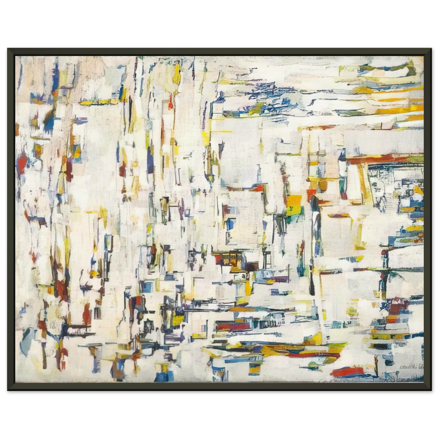 Maria Helena Vieira da Silva Untitled 1995 Framed Art Print - Aluminum Frame - 60x80 cm / 24x32 inches