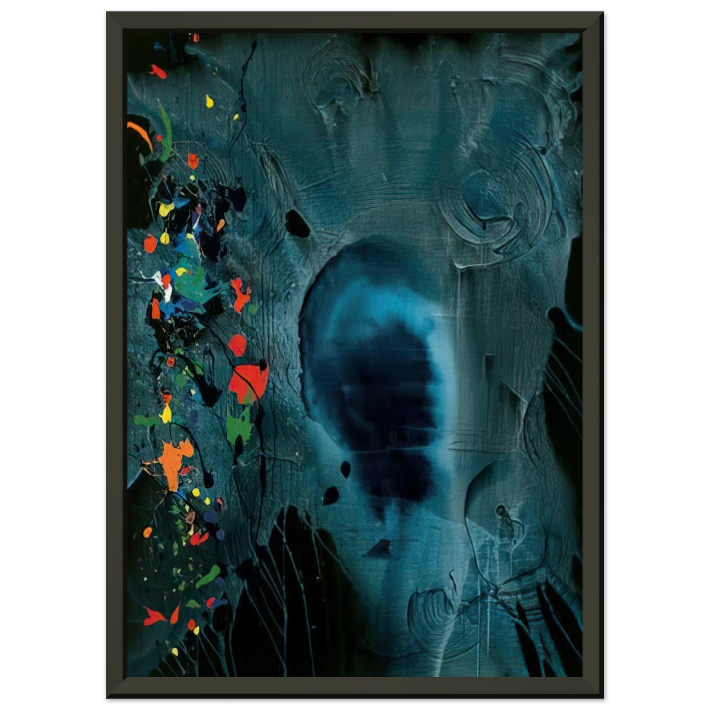 John Hoyland Love and Grief 54006 2006 Framed Art Print - Aluminum Frame - 60x80 cm / 24x32 inches