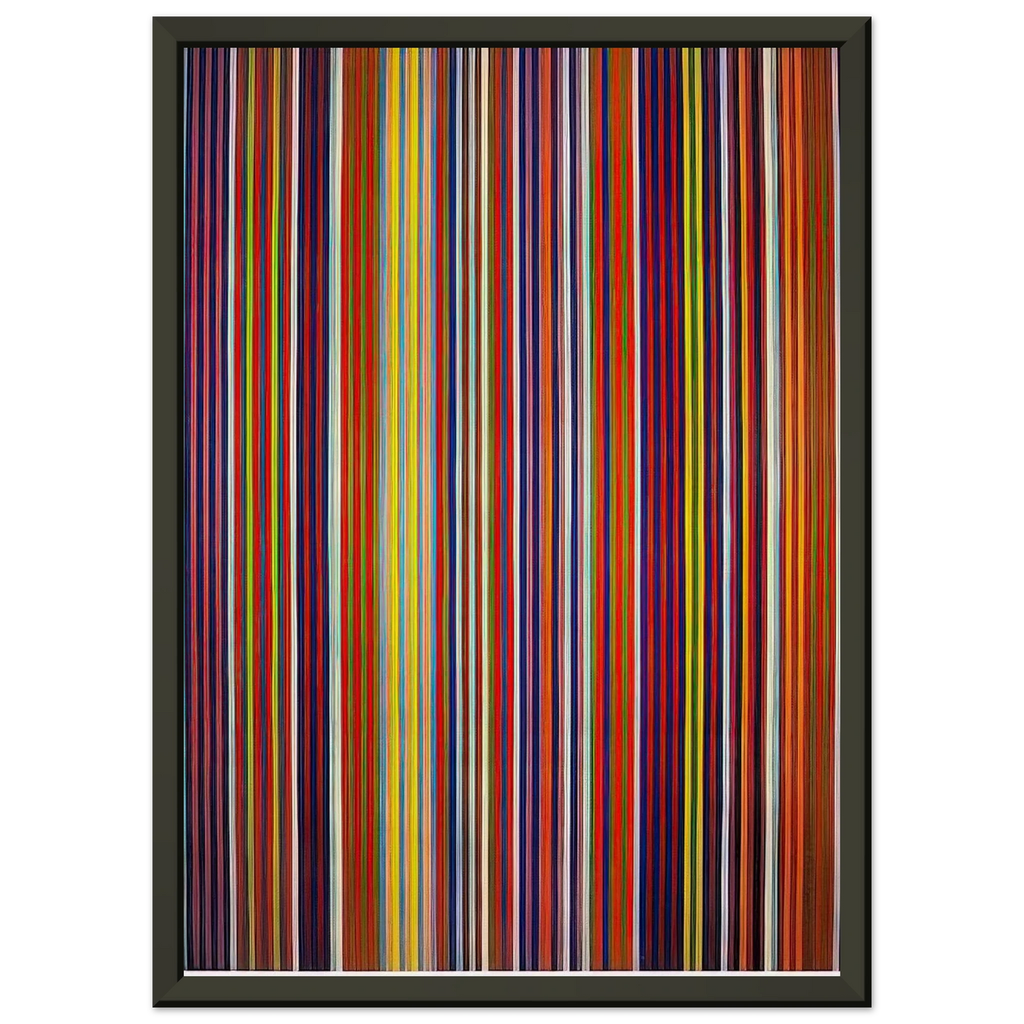 Gene Davis Untitled 1964 Framed Art Print - Aluminum Frame - 70x100 cm / 28x40 inches