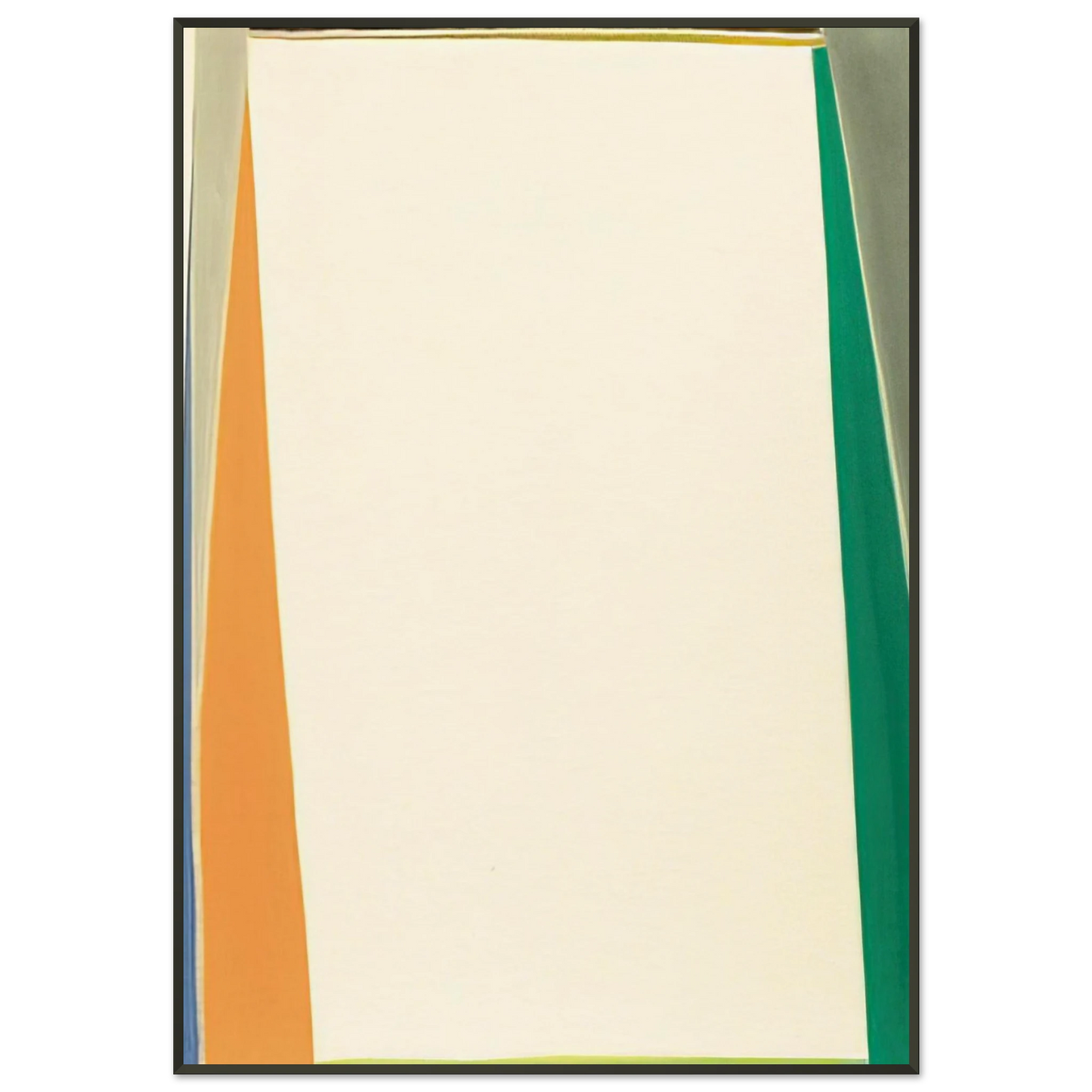 Larry Zox Open White Center 1974 Framed Art Print - Aluminum Frame - 21x29.7 cm / 8x12"