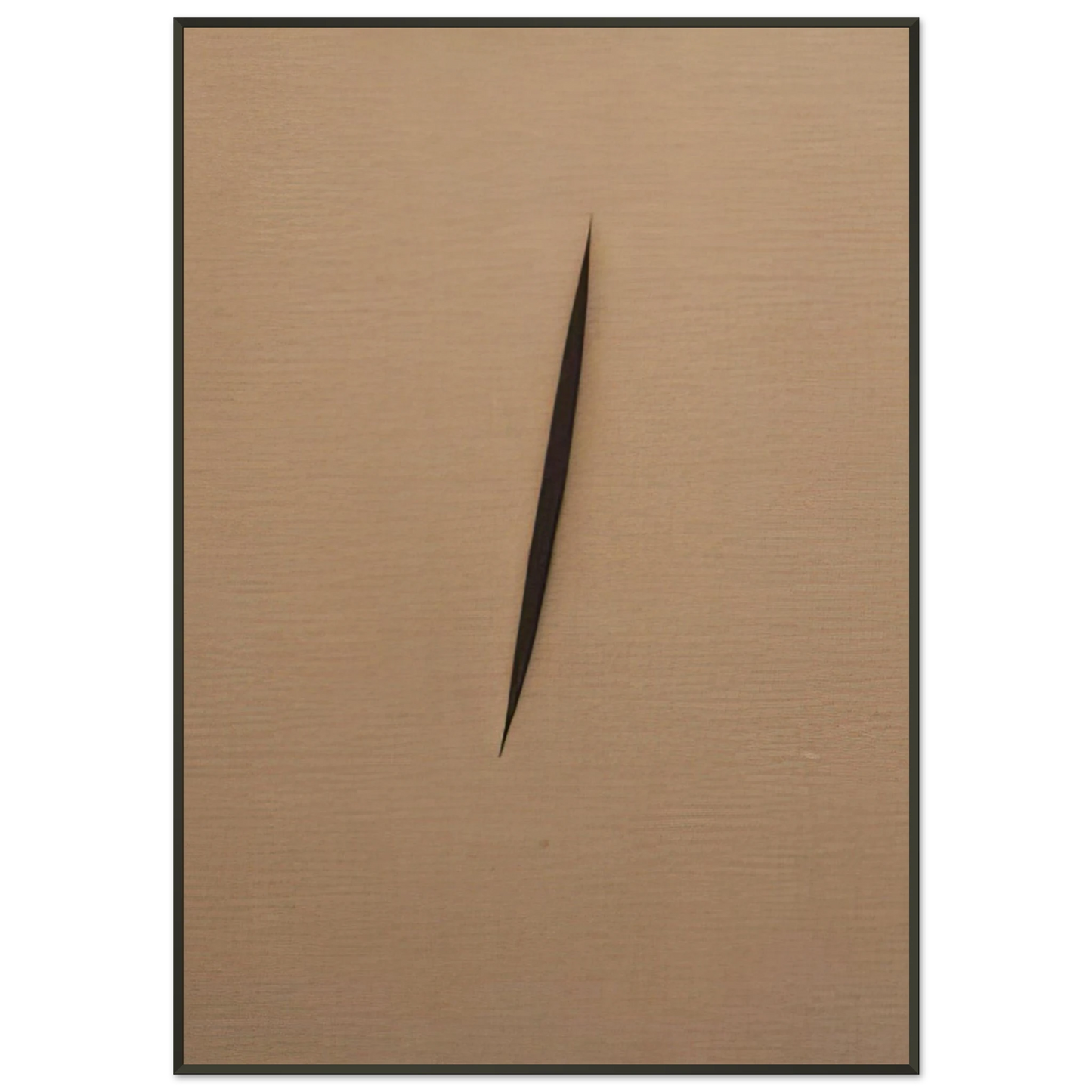 Lucio Fontana Concept Spatiale 1960 Framed Art Print - Aluminum Frame - 21x29.7 cm / 8x12"