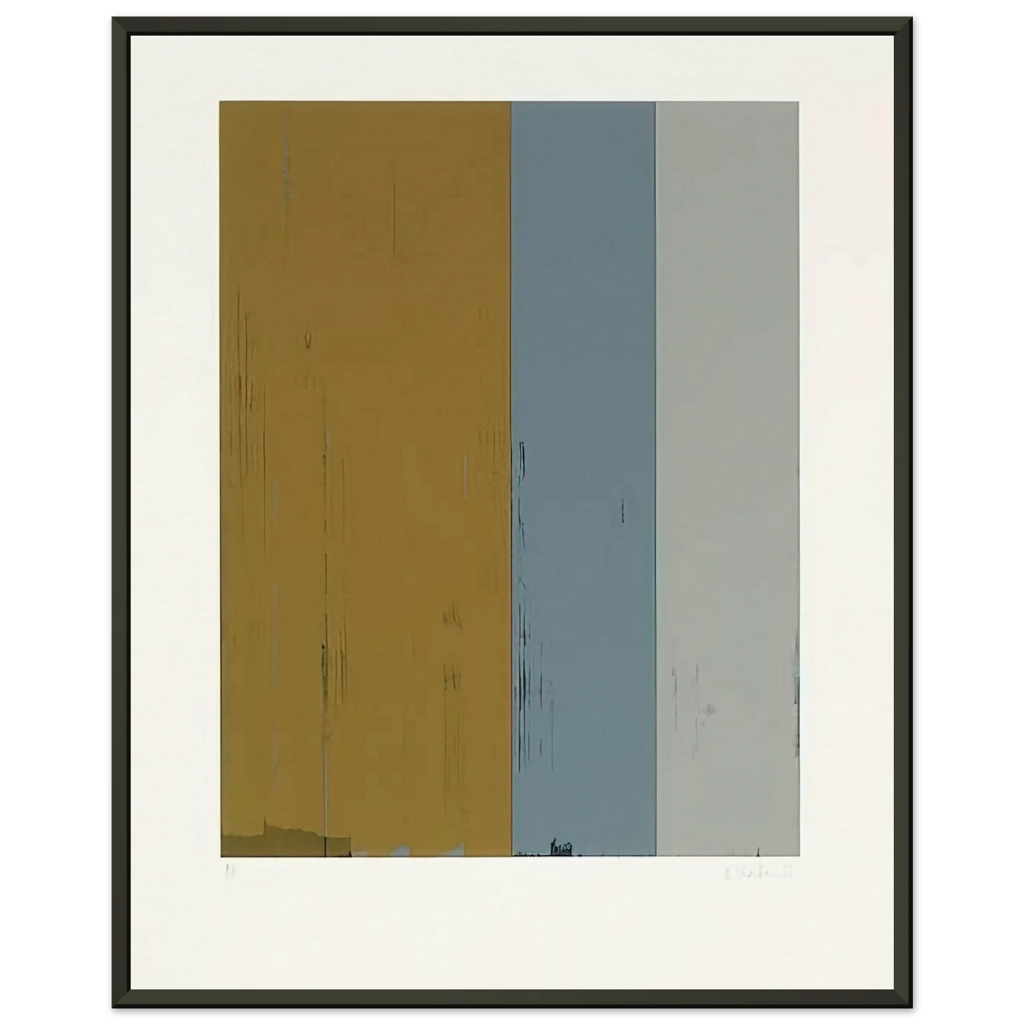 Brice Marden Untitled Lewison 245 Color Field Painting Framed Art Print - Aluminum Frame - 70x100 cm / 28x40 inches