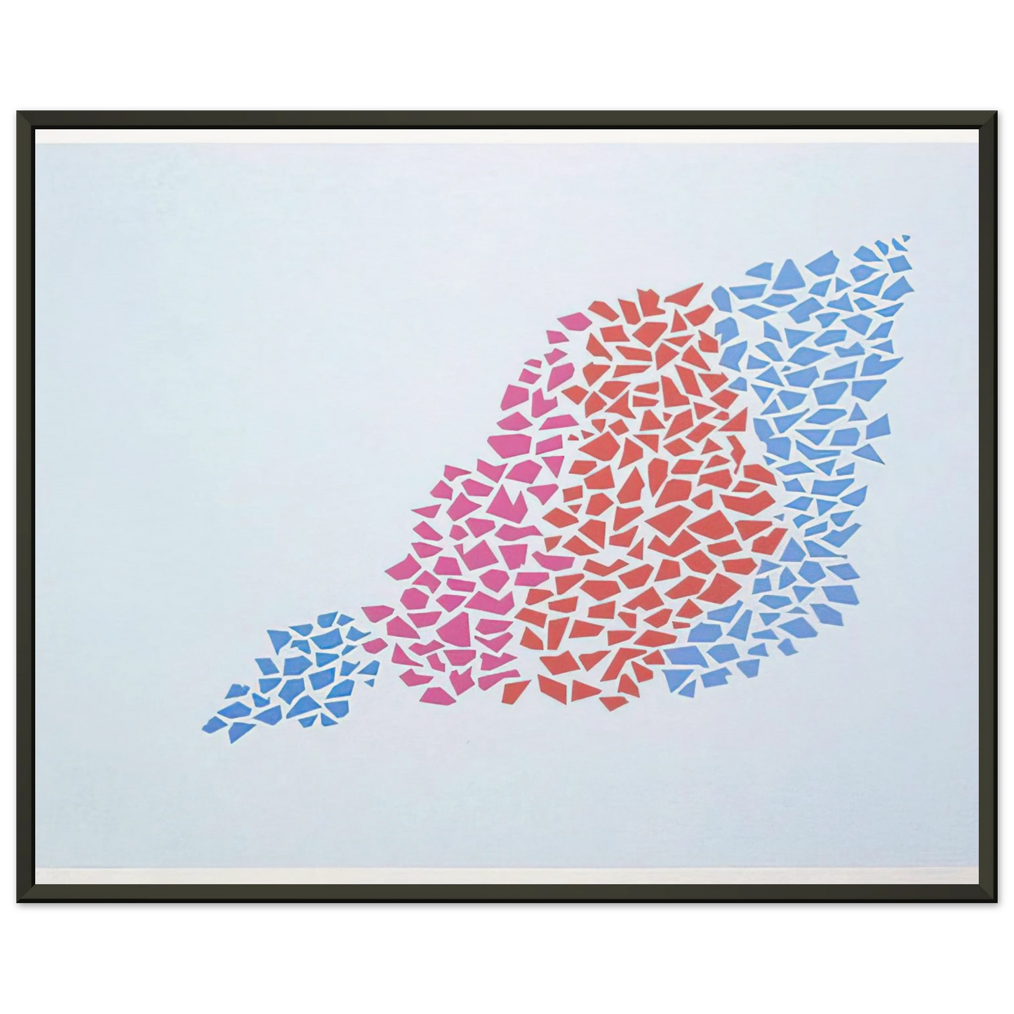 Robert Goodnough Confetti Pattern Portfolio 2 1973 Framed Art Print - Aluminum Frame - 40x50 cm / 16x20 inches
