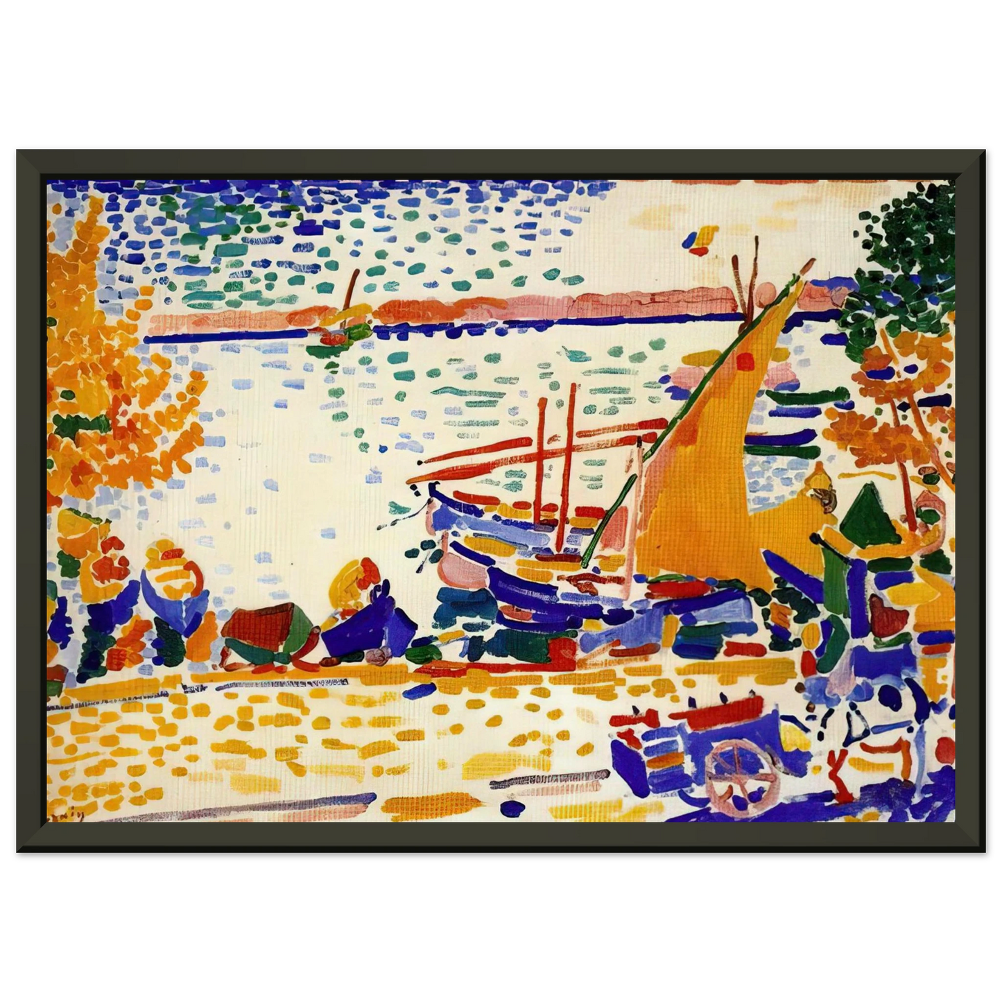 Andre Derain THE PORT OF COLLIOURE 1905 1 Framed Art Print - Aluminum Frame - 40x50 cm / 16x20 inches