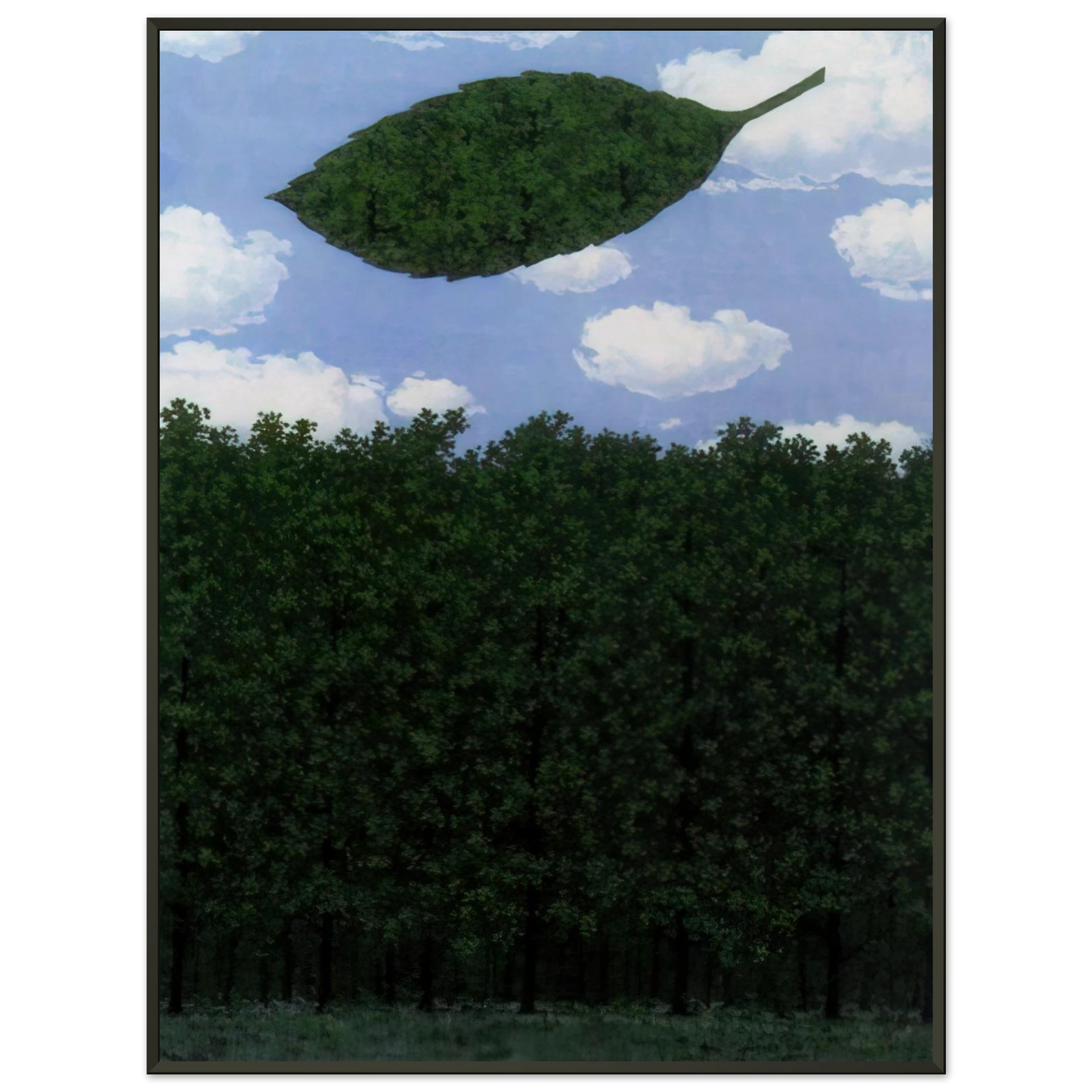 Rene Magritte  CHORUS OF THE SPHINX 1964 Framed Art Print  - Aluminum Frame - 40x50 cm / 16x20 inches