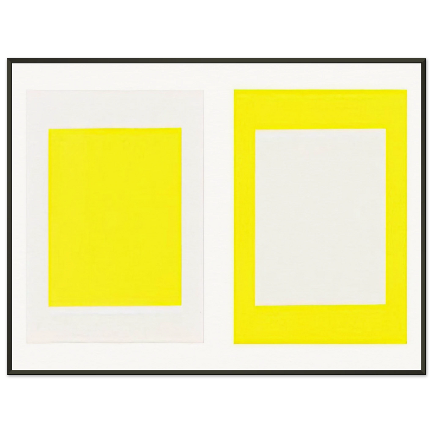 Donald Judd Untitled Cadmium Yellow Light 1990 Framed Art Print - Aluminum Frame - 70x100 cm / 28x40 inches