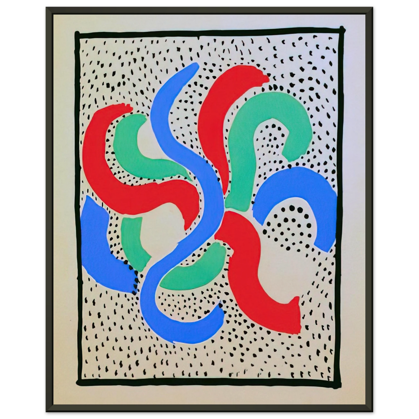 Sonia Delaunay COMPOSITION 28 Framed Art Print - Aluminum Frame - 70x100 cm / 28x40 inches
