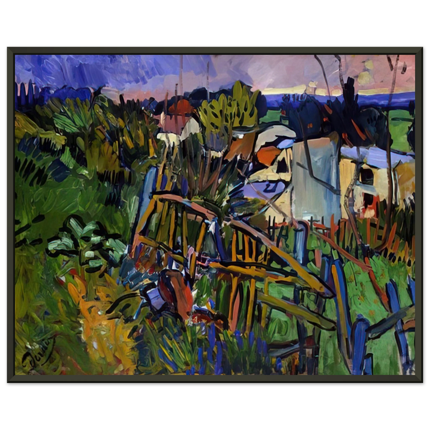 Andre Derain LANDSCAPE 1906 Framed Art Print - Aluminum Frame - 70x100 cm / 28x40 inches