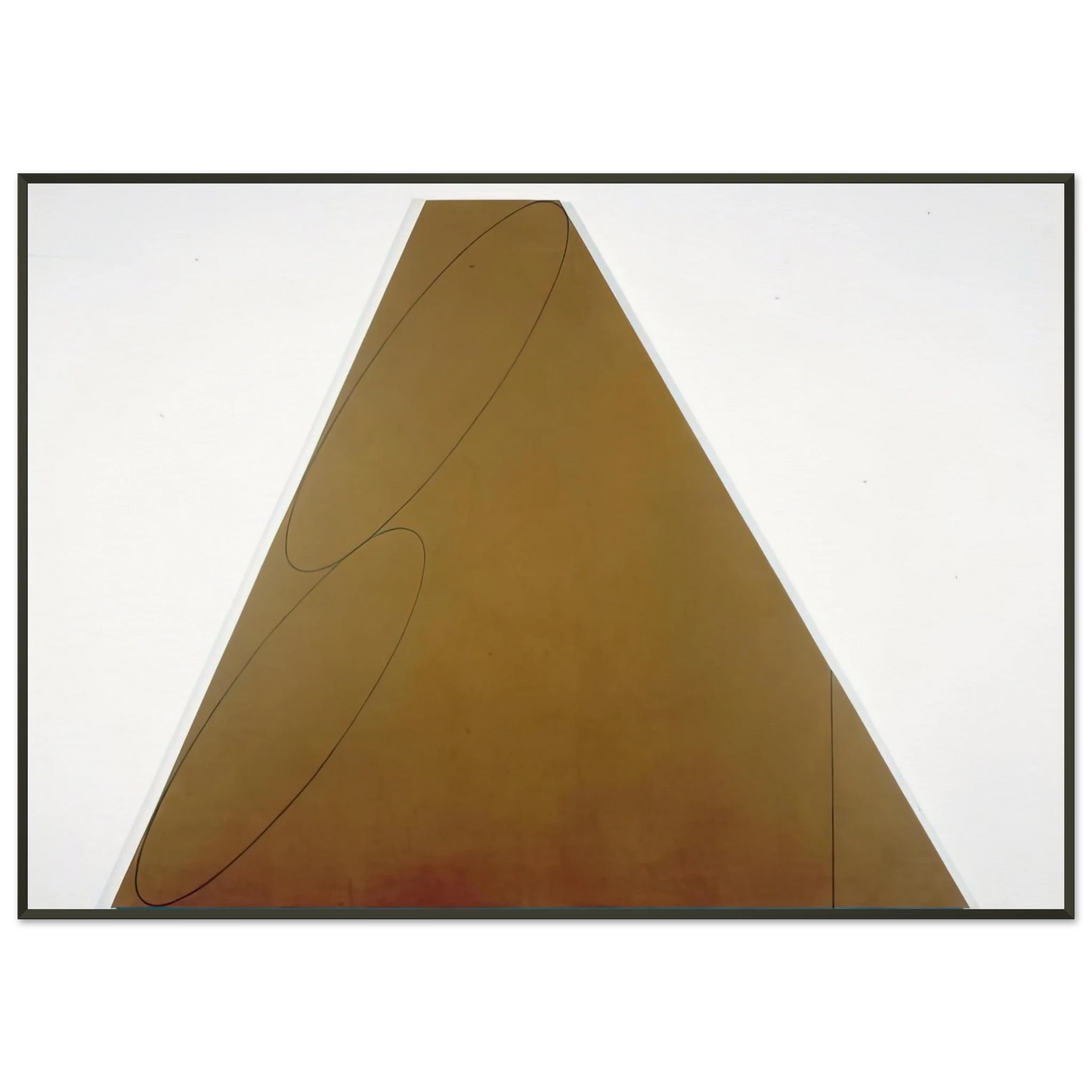 Robert Mangold PLANE FIGURE III 1992 Framed Art Print - Aluminum Frame - 21x29.7 cm / 8x12"