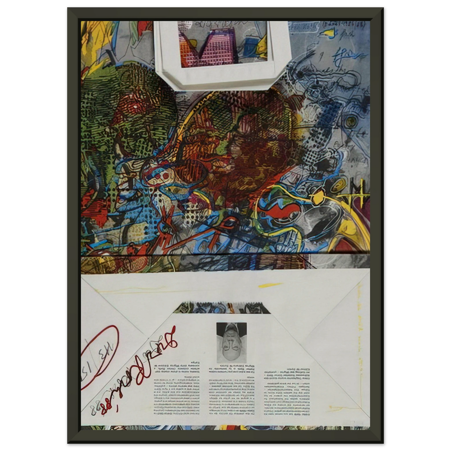 Dieter Roth Untitled Migros 1988 Framed Art Print - Aluminum Frame - 70x100 cm / 28x40 inches