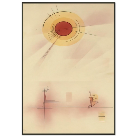 Wassily Kandinsky  STRAHLEN 1929 Framed Art Print  - Aluminum Frame - 21x29.7 cm / 8x12"